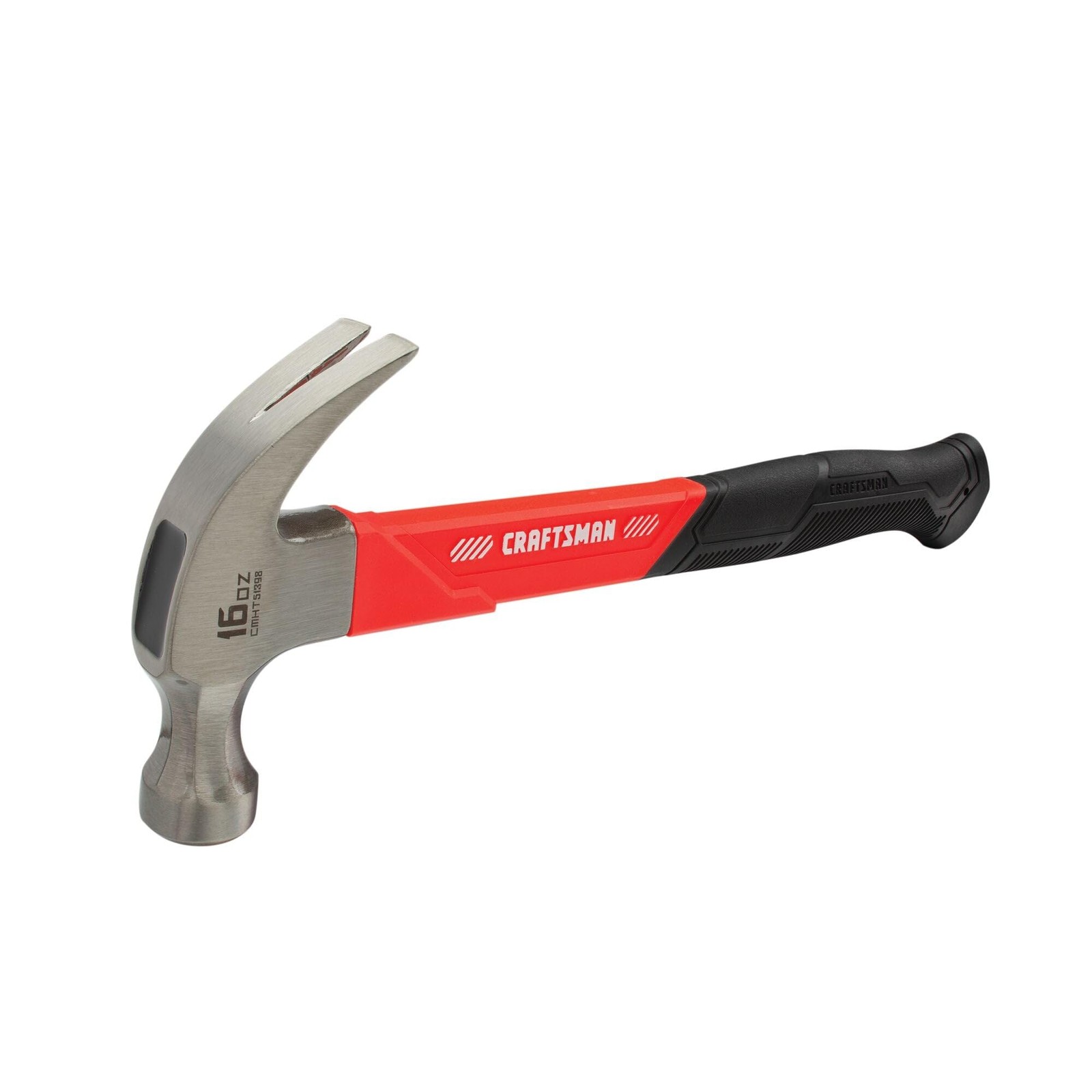 CRAFTSMAN Hammer, Fiberglass, 16 oz. (CMHT51398) Red