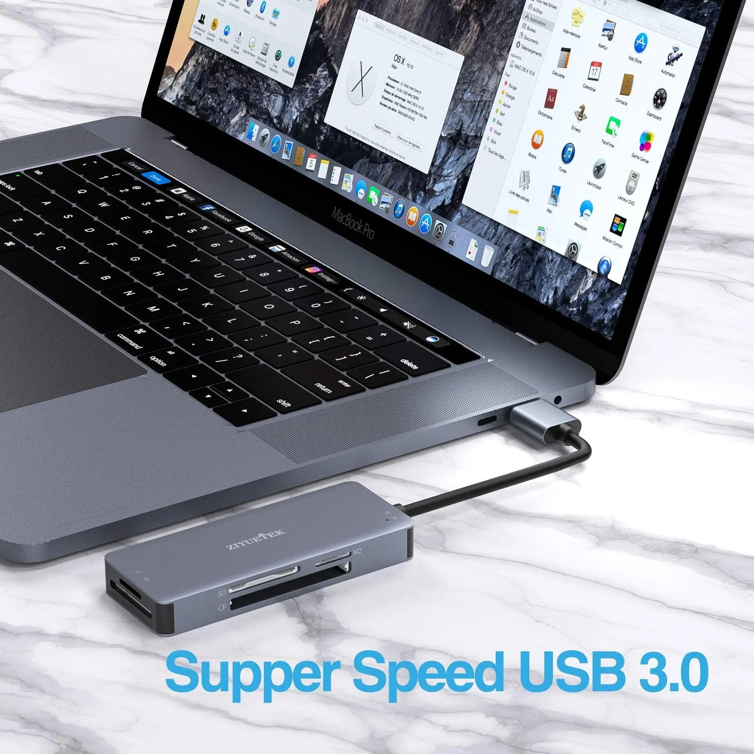 CF Card Reader,USB 3.0 to Compact Flash Memory Card Reader Adapter 5Gbps Read 5