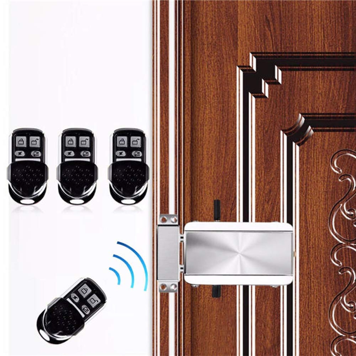 Remote Control Door Lock, Smart Wireless Anti-Theft Lock, Keyless Entry Lock,...