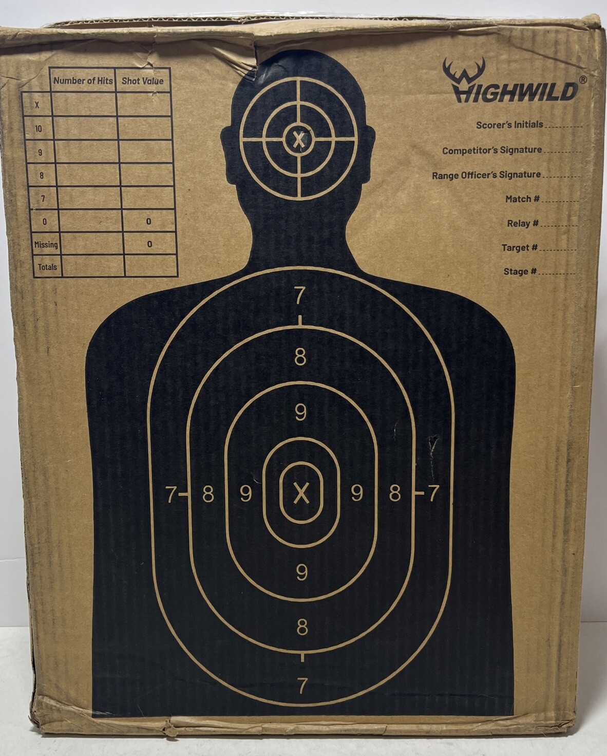 Highwild 13”x16” Cardboard Silhouette Targets Box Of 50 NEW