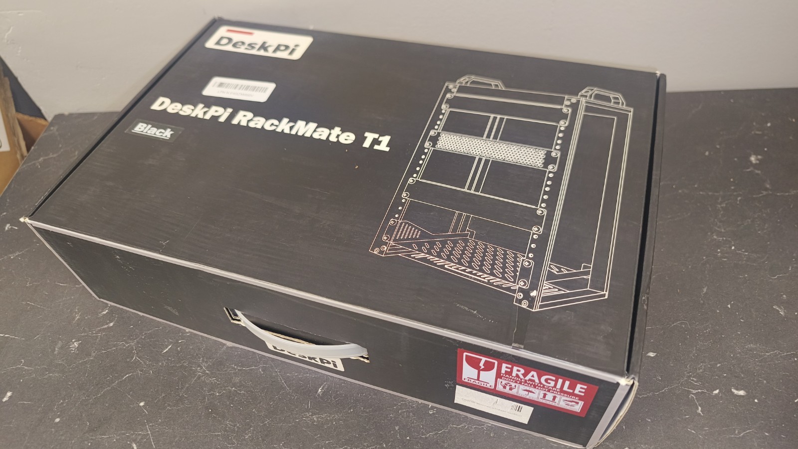 DeskPi RackMate T1 Black, 8U Network Rack, 10 inch Mini Server Rack