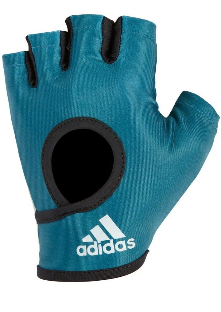 adidas Women's Essential Workout Gloves, Training, Weight Lifting Blue Medium