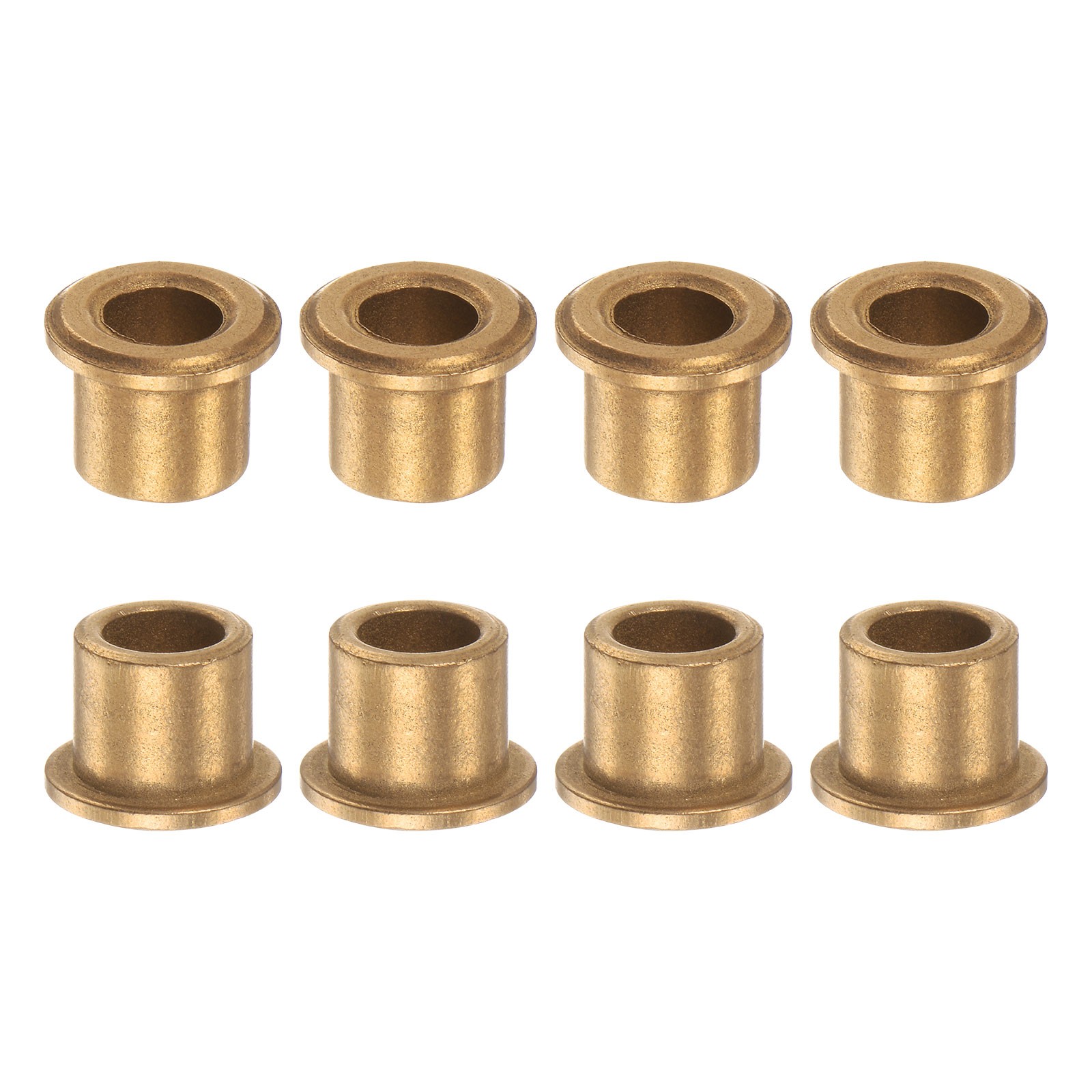 8pcs Flange Bearing Sleeve 8mm x 12mm x 12mm Bronze Self Lubricating Bushings