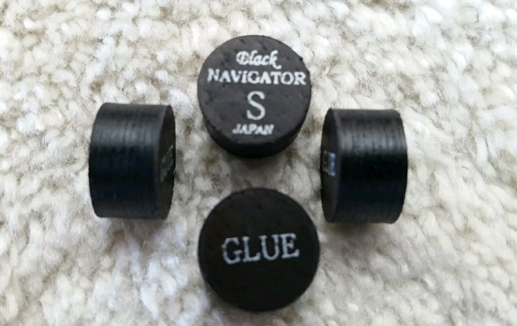 FREE SAME DAY SHIPPING (1) Navigator Black SOFT Pool Cue Tip