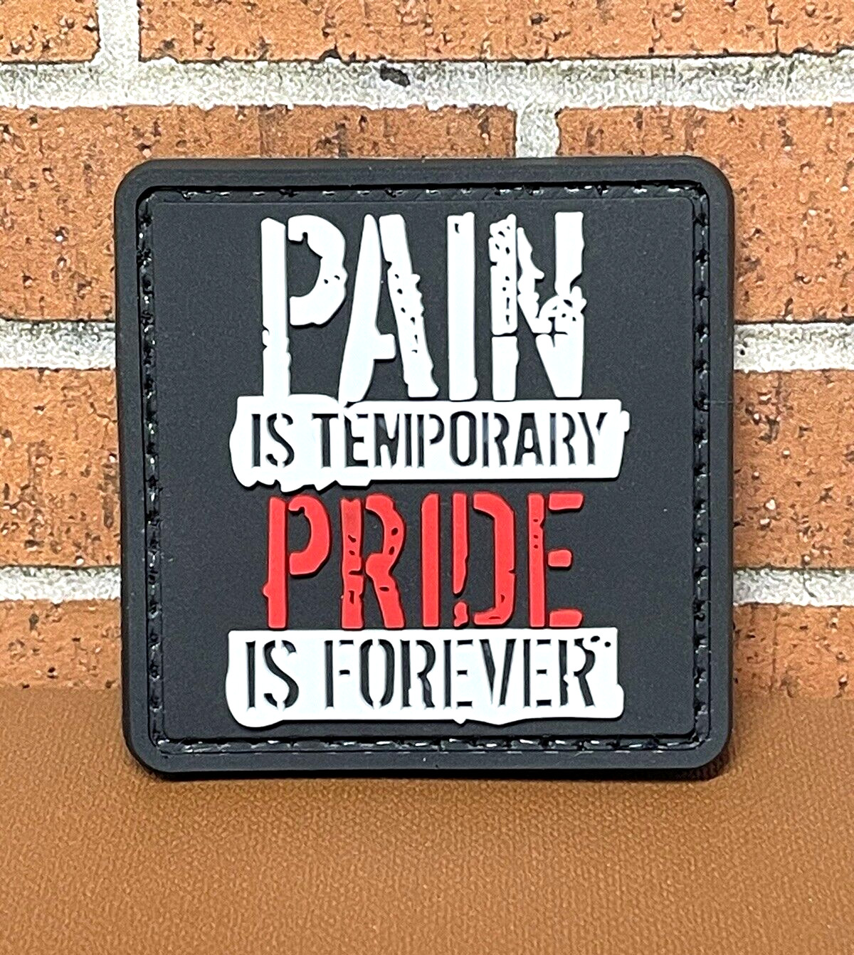 PVC Tactical Morale Patch - Pain Is Temporary Patch - Morale Gun Patch