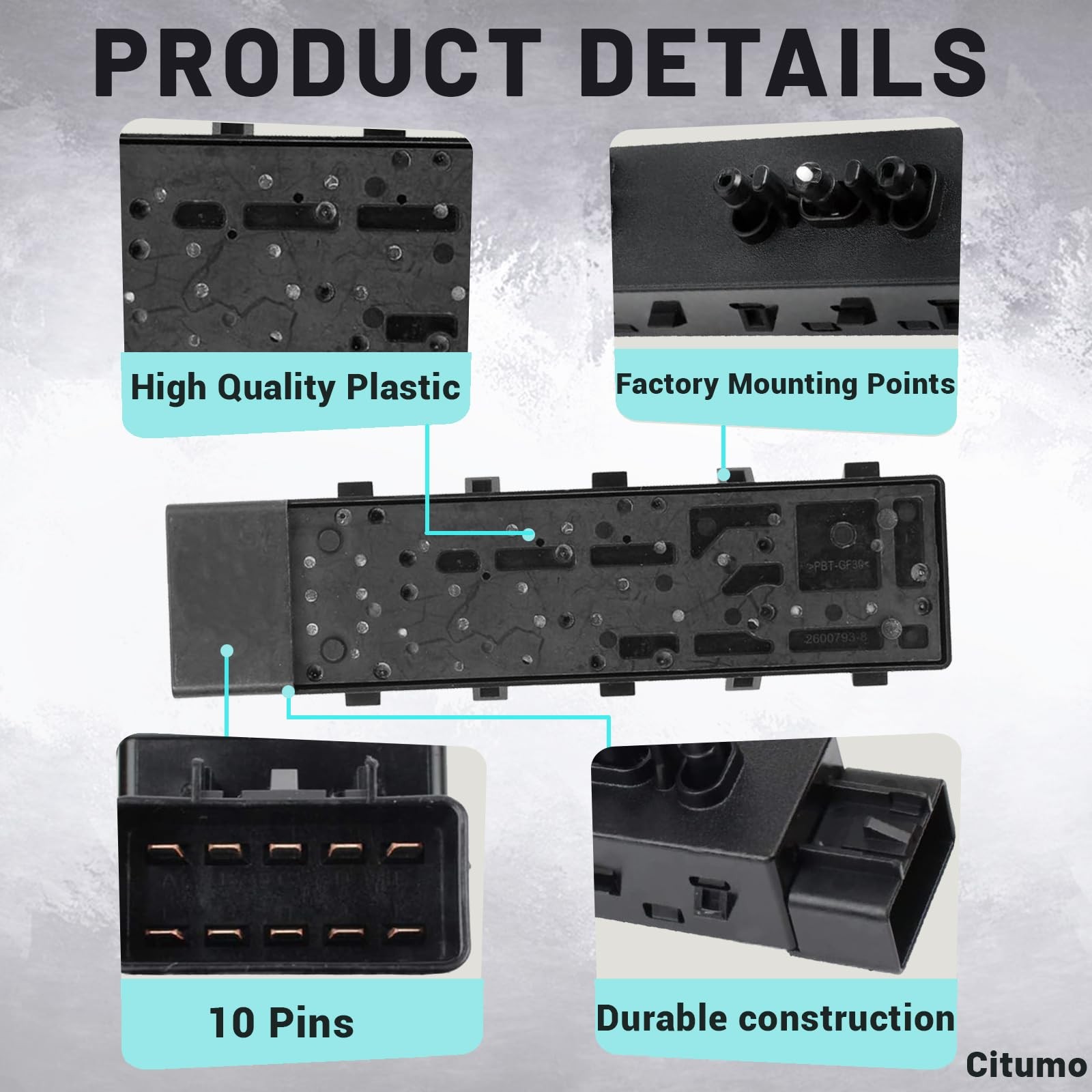 Upgrade Power Seat Switch Front Left Driver Side
