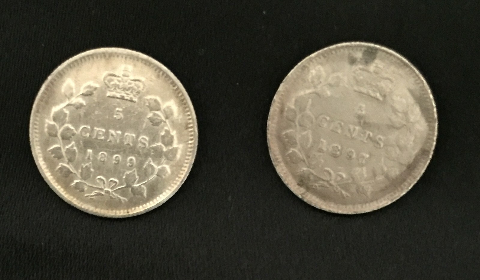 Canada 5C 1897 & 1899 Higher grades problems (#1698)