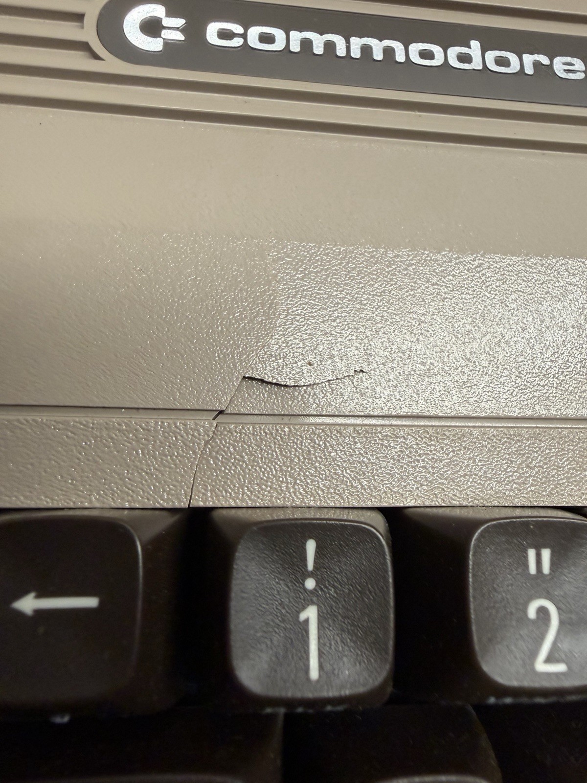 VINTAGE 1992 Commodore 64 C64 Breadbin Computer System - Cosmetic Damage -