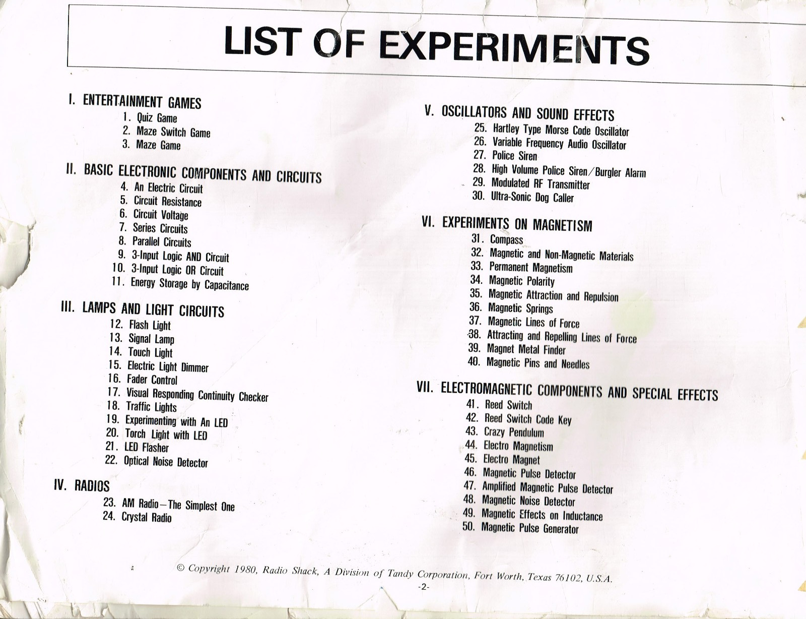 Science Fair, 50 in One Electronic Project Kit