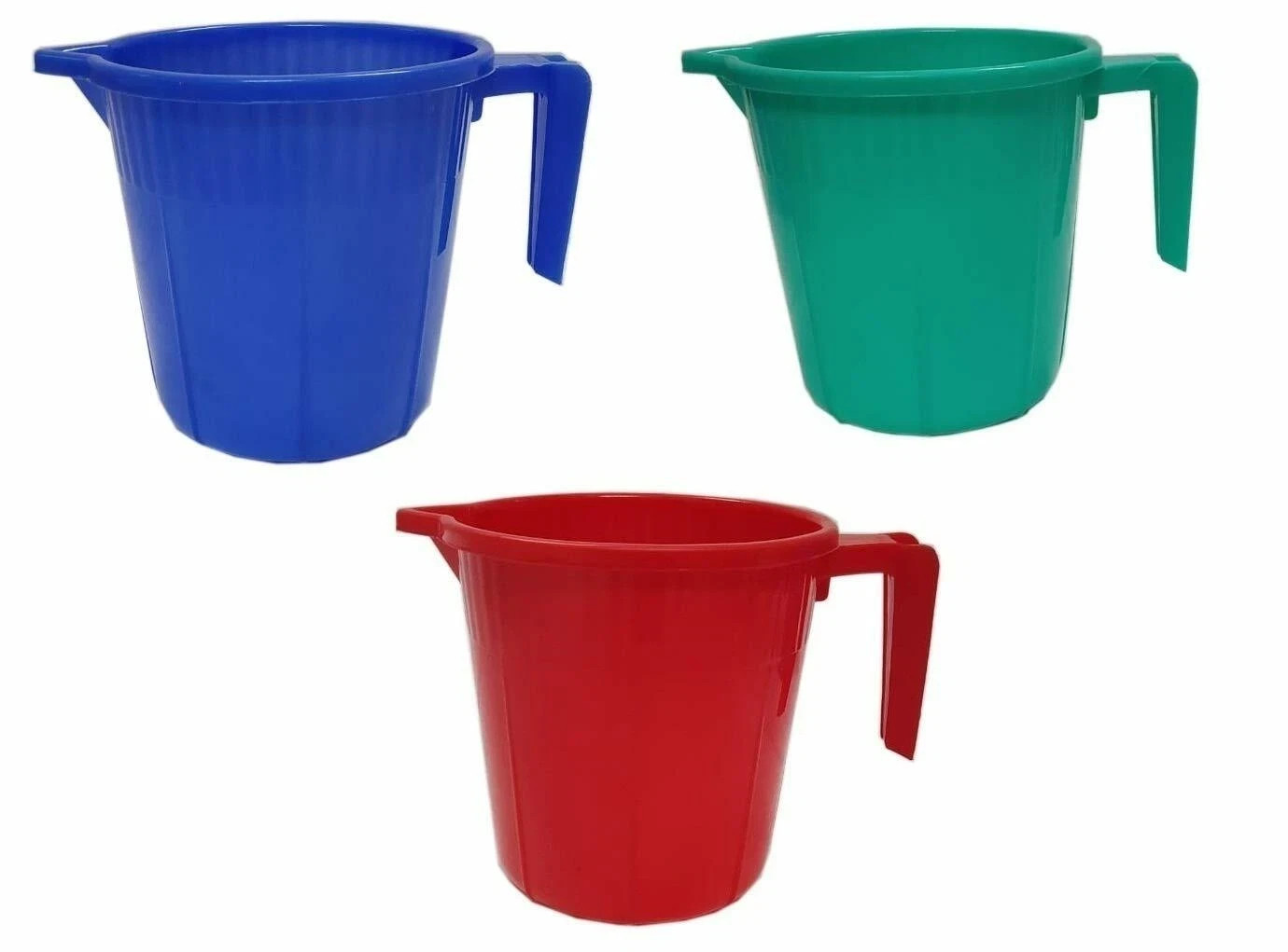 Unbreakable Plastic Mugs Assorted Mix Home Bathroom Mug Multipurpose Uses 750ML