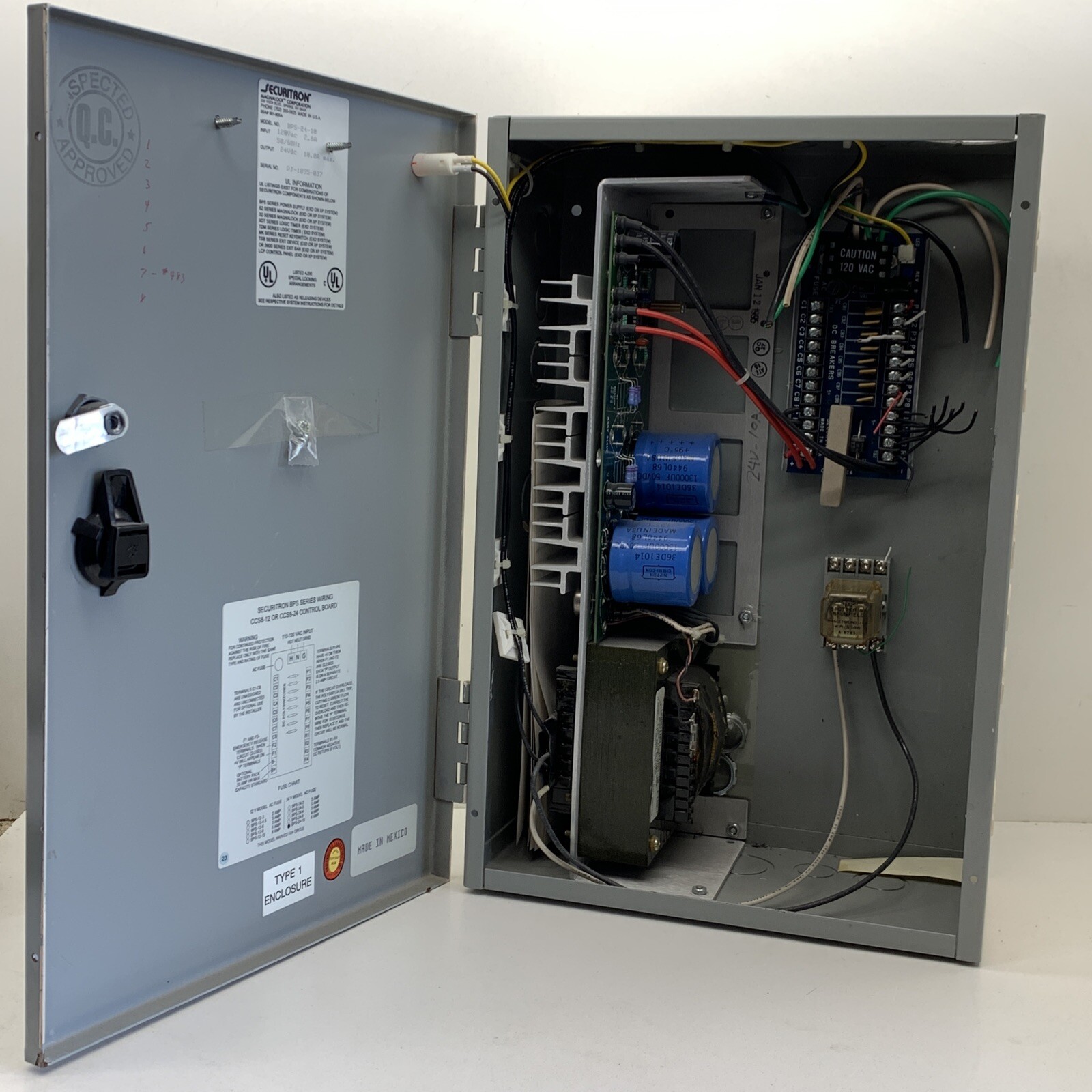 Securitron BPS-24-10 BPS Boxed Power Supply 24VDC 10A, Gray