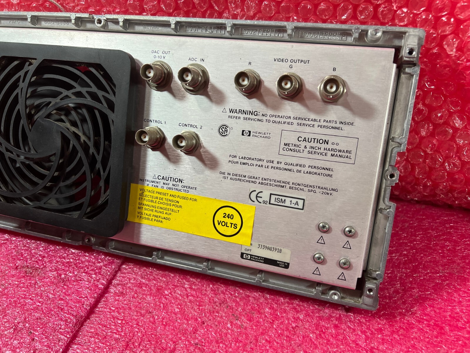 HP 8757D Scalar Network Analyzer Rear Panel 08757-60013 B-2902-45