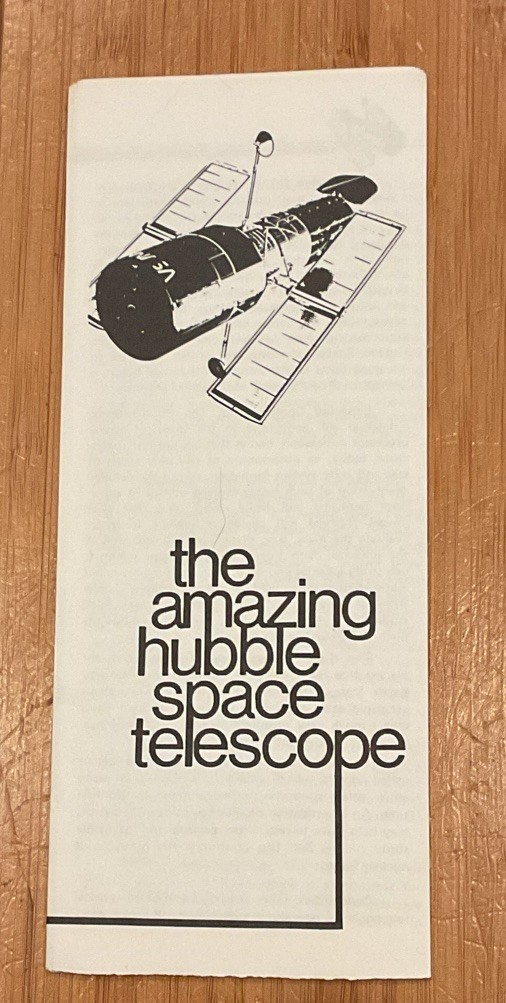 NASA the Amazing Hubble Space Telescope VTG Brochure Flyer Pamphlet