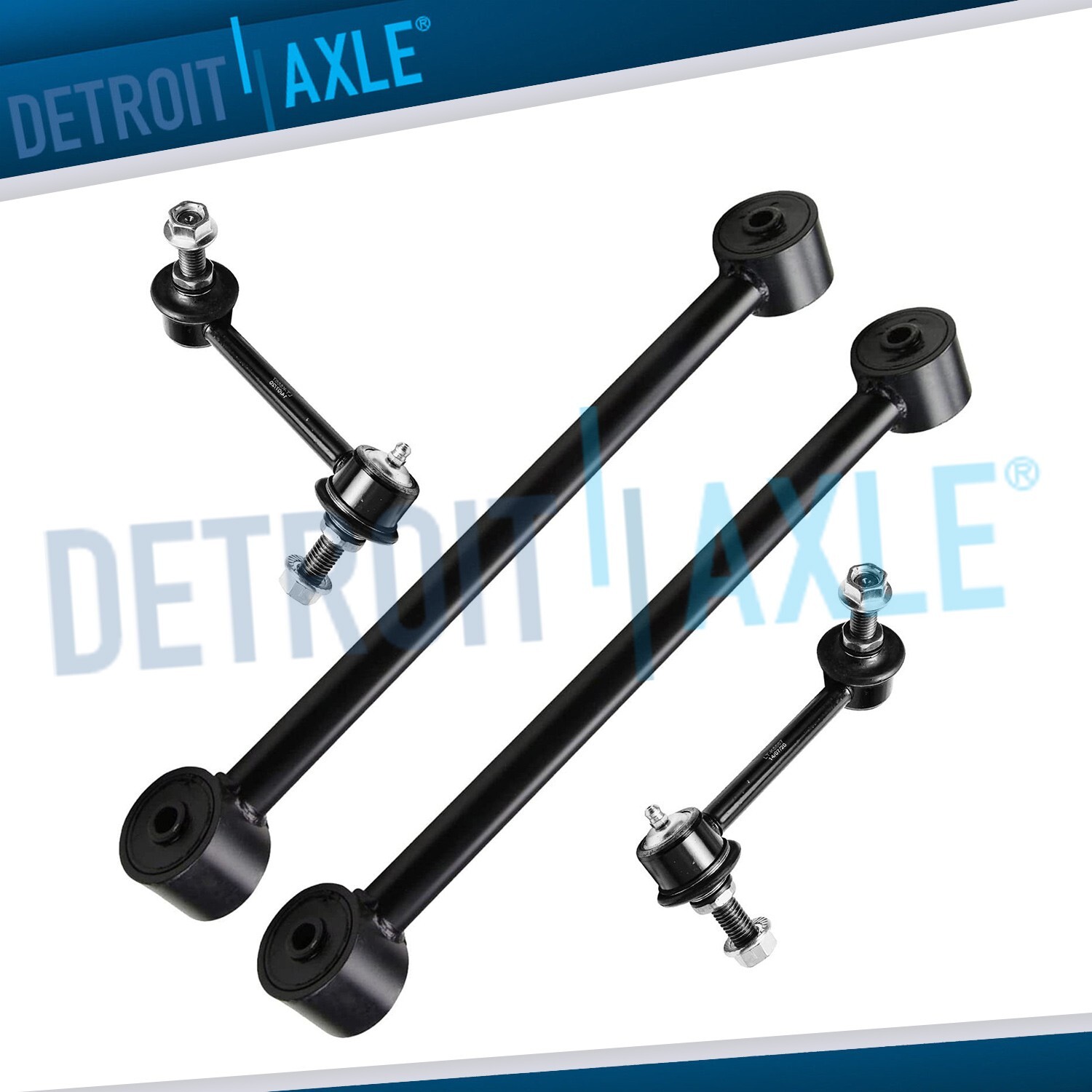 4pc Rear Lower Control Arm Sway Bar for 2002-2009 Chevy Trailblazer GMC Envoy XL