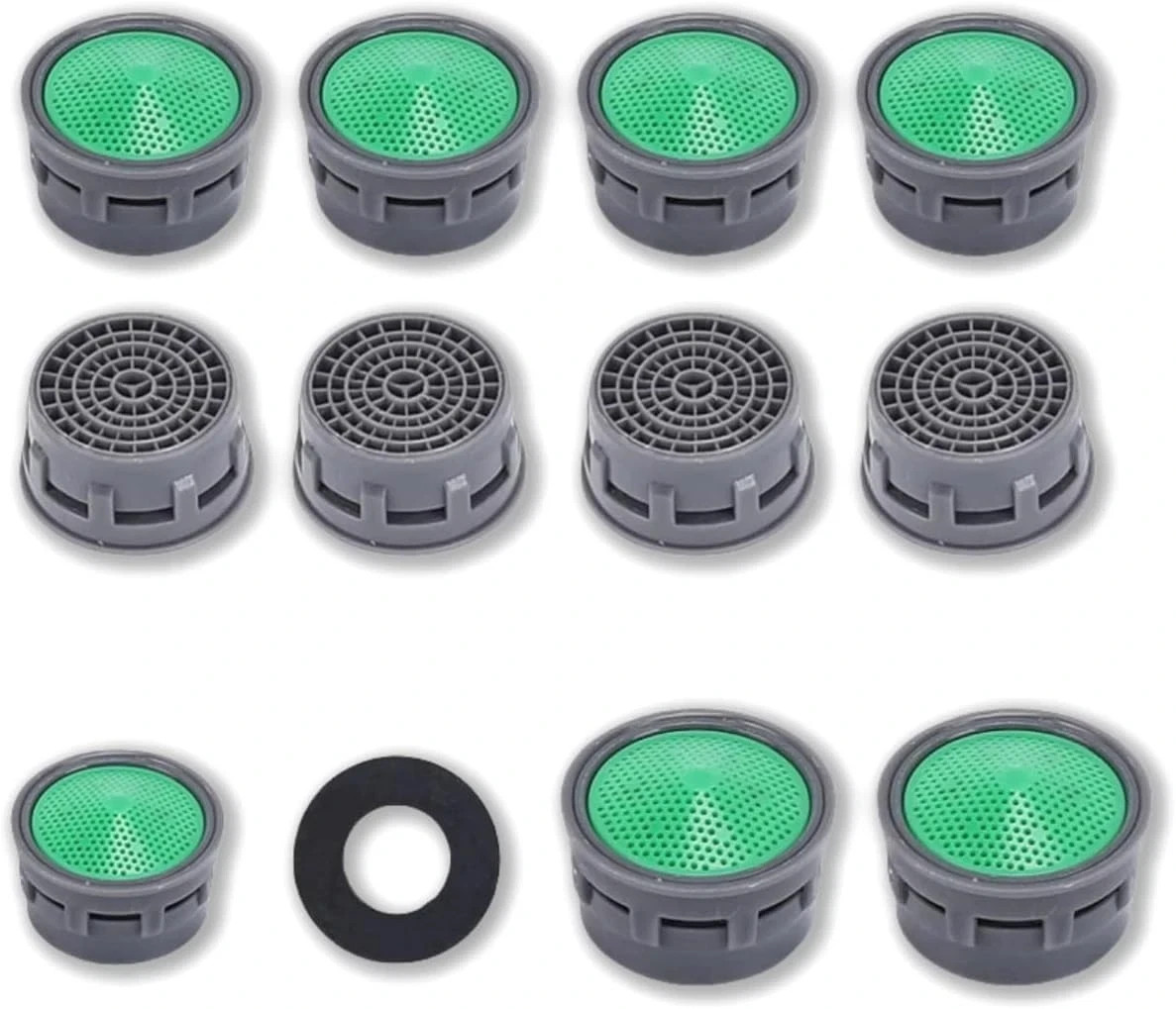20 Pcs Faucet Aerator 2.2 GPM, Insert Aerators Replacement Parts Green