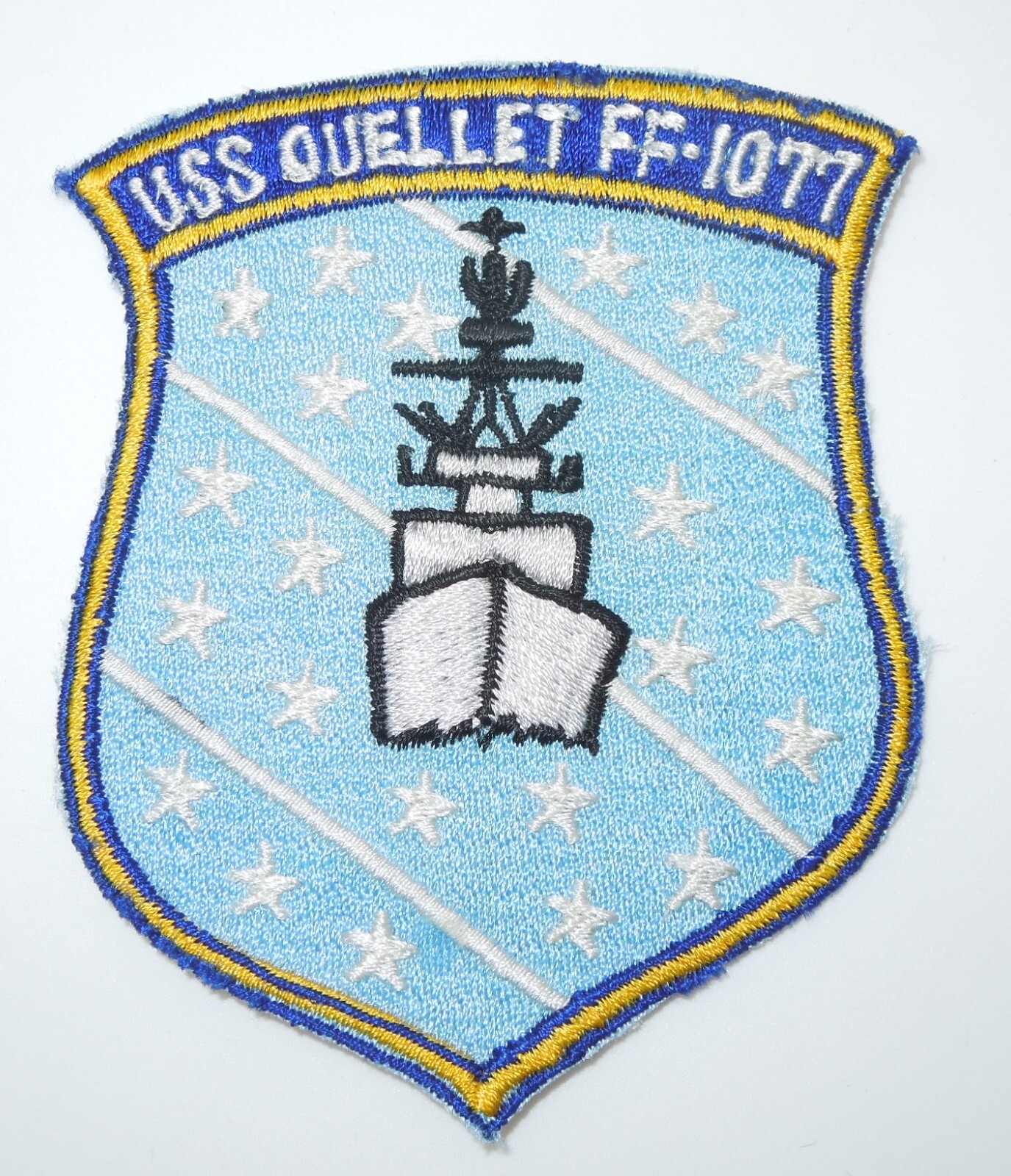 Original Vietnam War US Navy USS Ouellet FF-1077 Japanese Made Patch V50