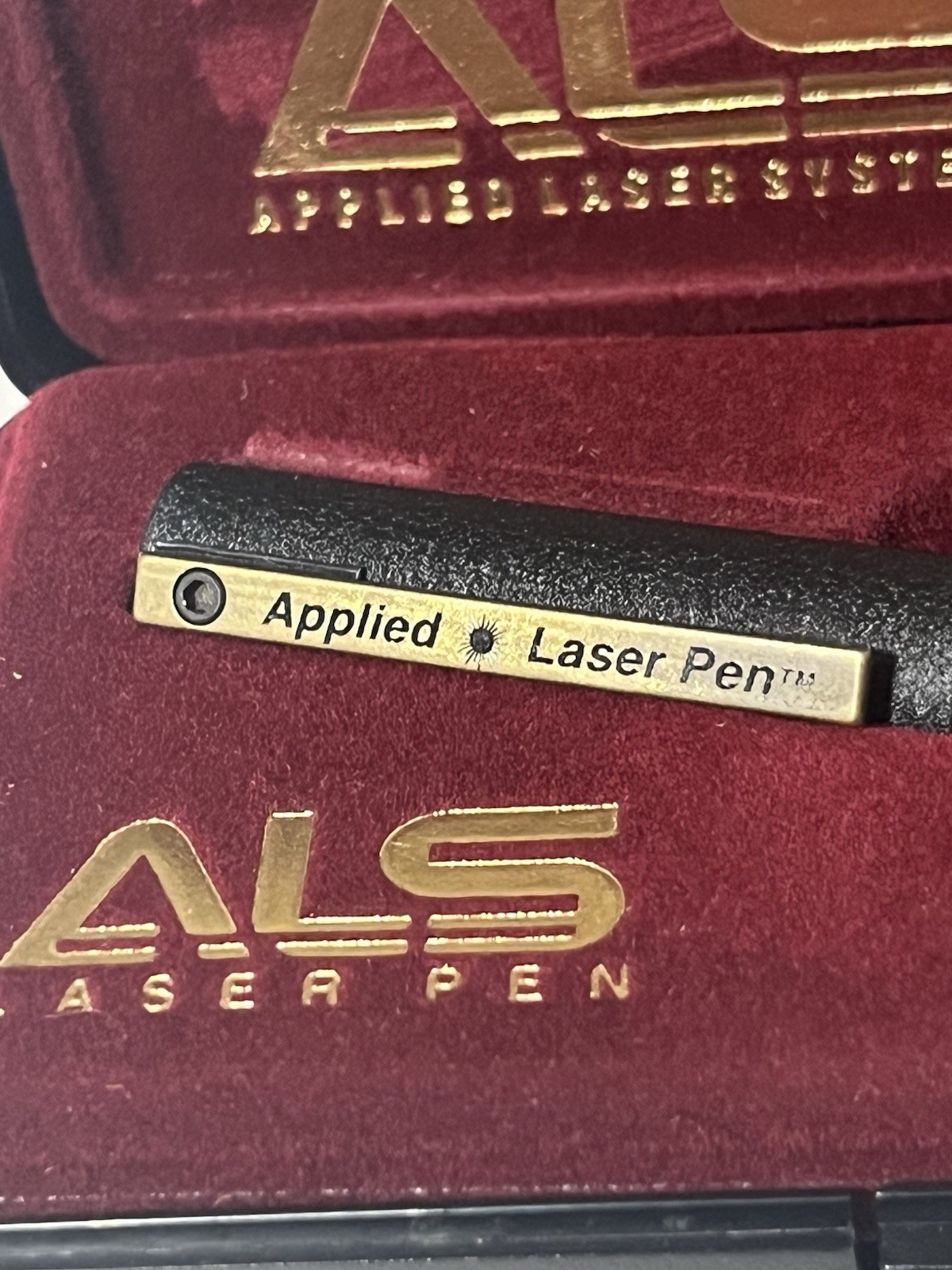 Vtg Rare Laser Pointer 1993 Applied Laser Designs ALS With OG Paperwork & Box