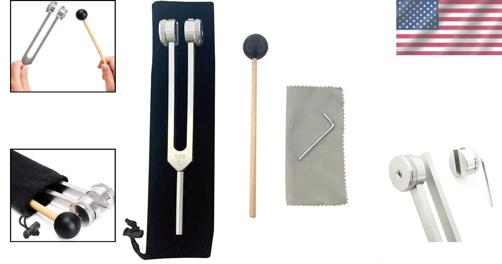 128 HZ Biosonics Weighted Tuning Fork Diapason 128 Hertz Tuning