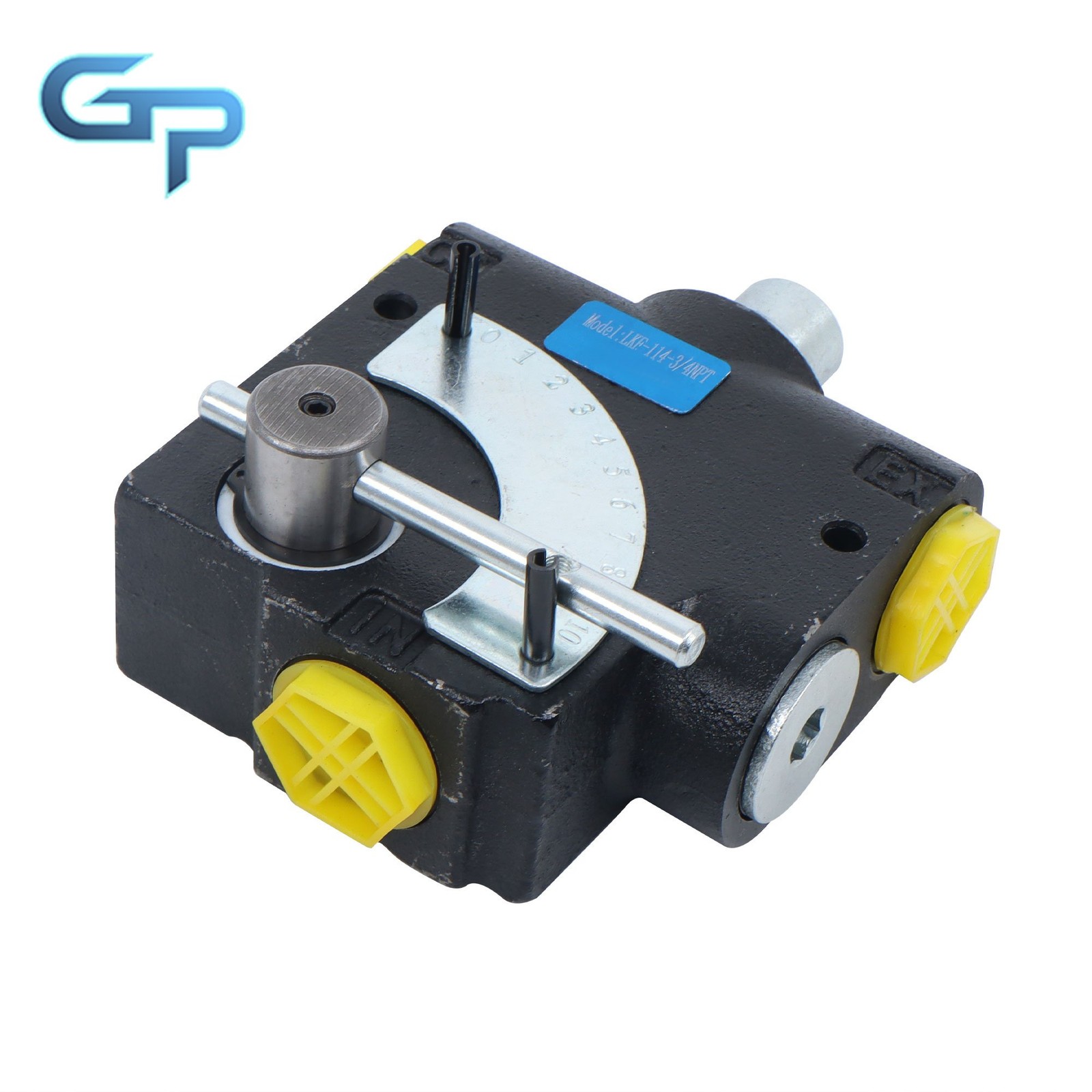 0-30GPM 3/4" NPT Hydraulic Adjustable Variable Flow Control Valve w/ Relief