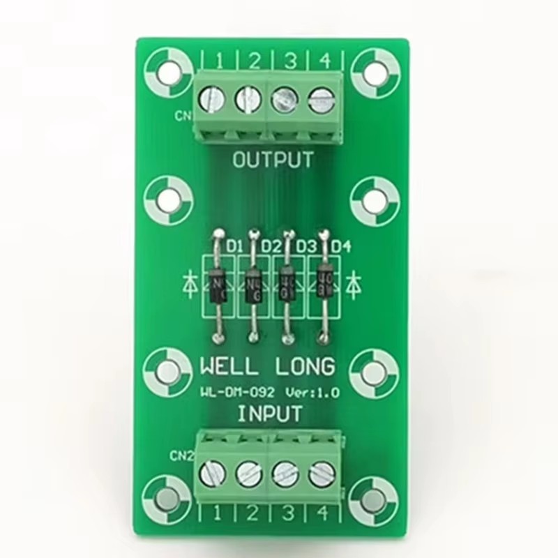 4 Channel Diode Protection Module 1N4007 1A/1200V Diode Terminal Module