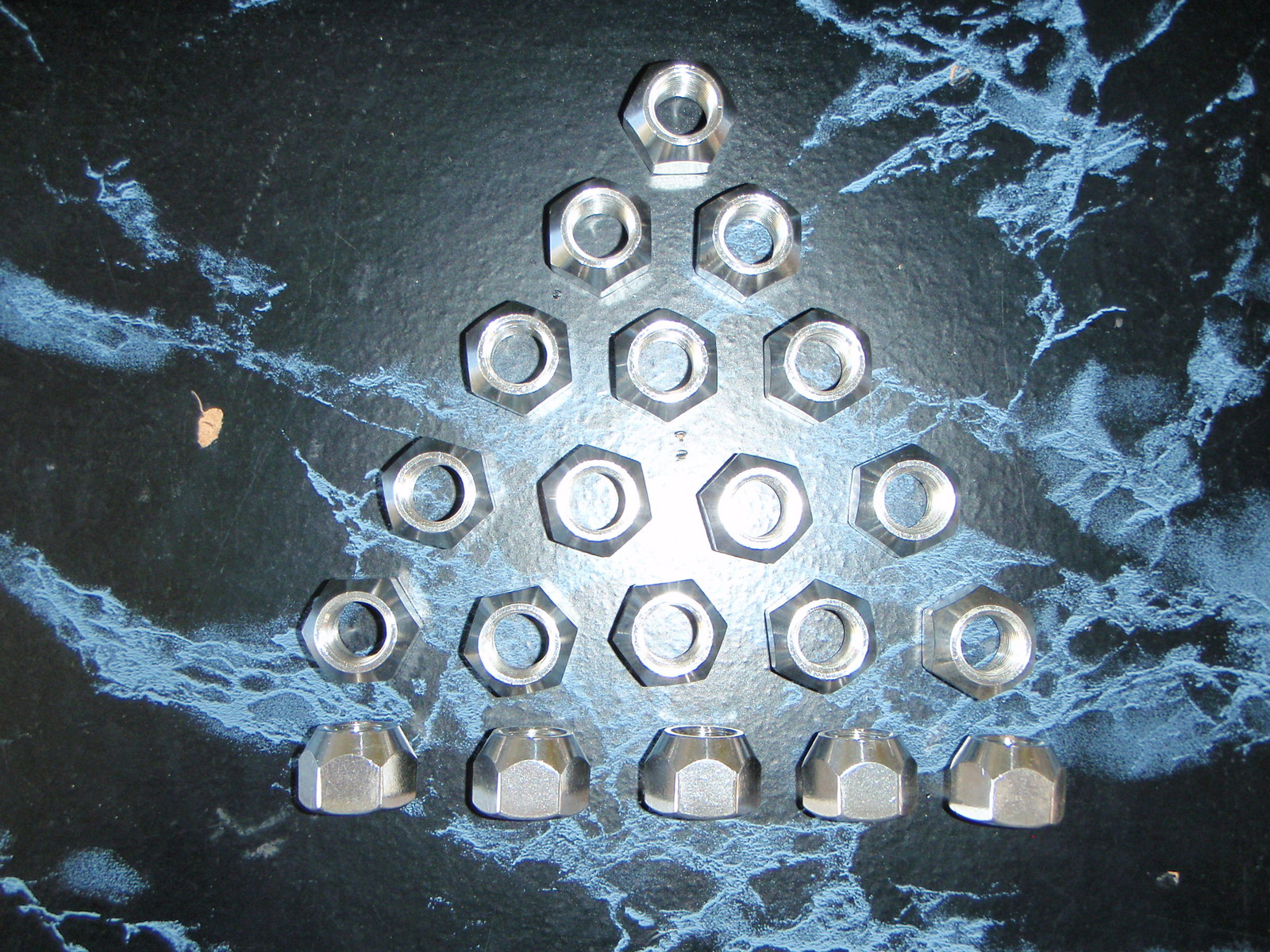 BOAT TRAILER STAINLESS STEEL LUG NUTS 1/2-20 SET OF 20 LUGS 004258 OPEN END S/S