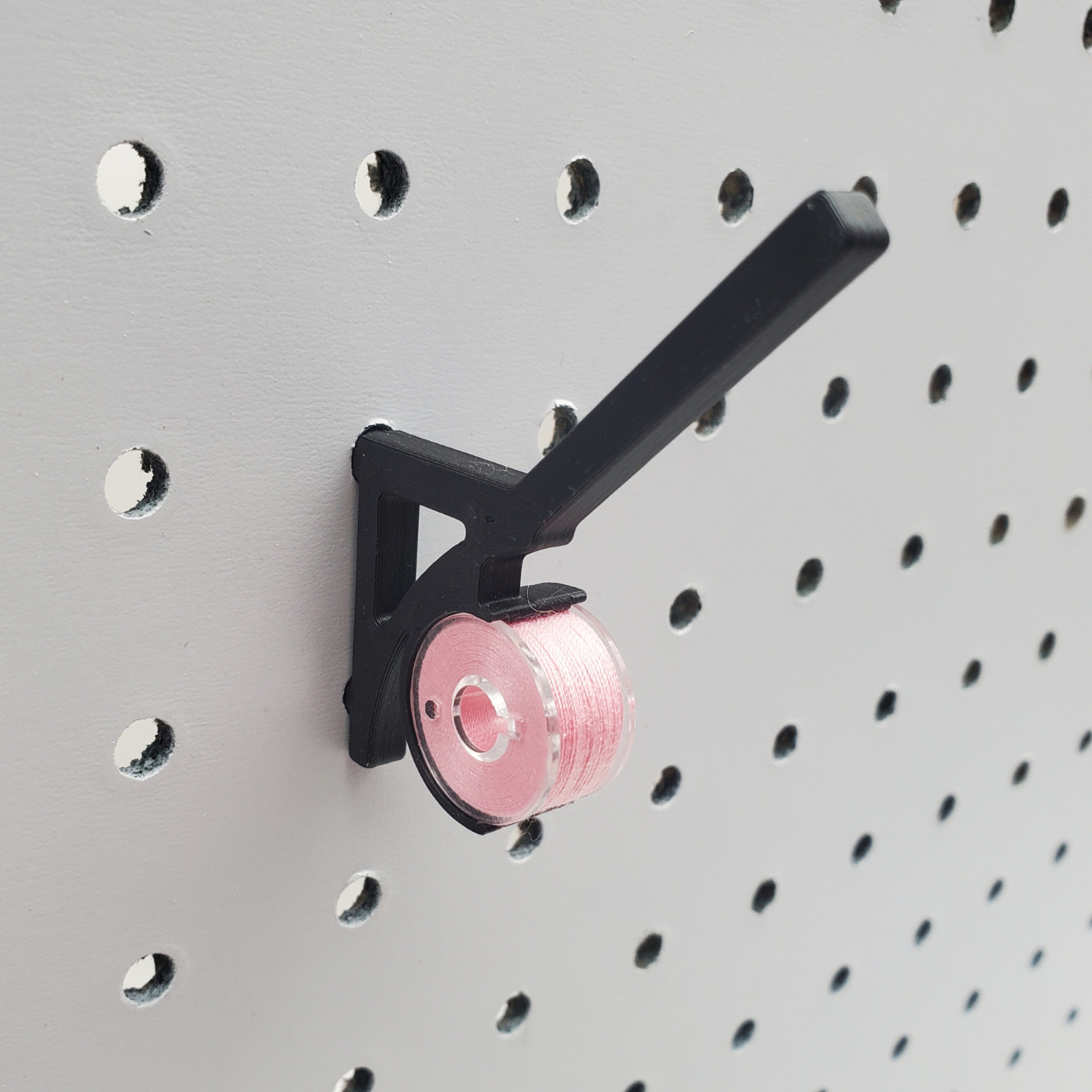50pk, Thread & Bobbin 1/4" Pegboard Hook, Sewing Accessory Organization