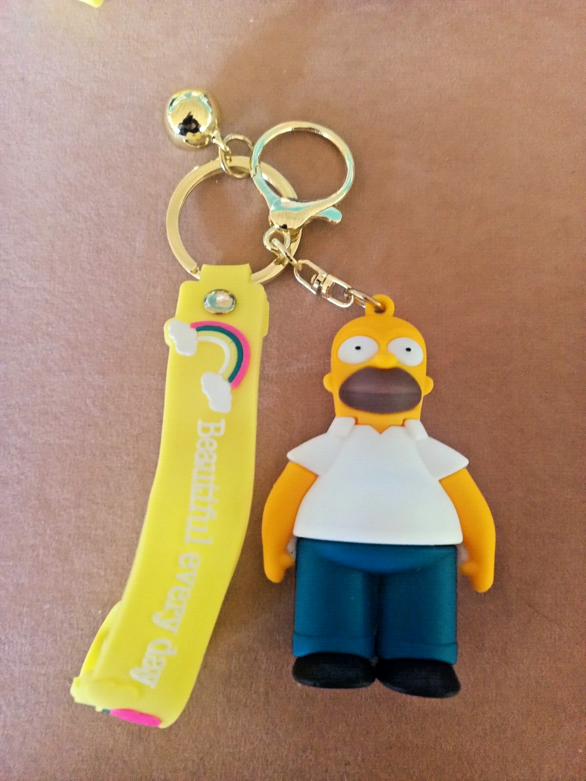 SIMPSONS-"HOMER"- KEYCHAIN / BACKPACK CLIP-NEXT DAY SHIPPING