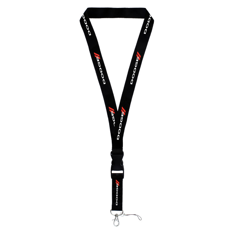 Dodge Stripe Black Car Neck Strap Lanyard Cellphone Key Chain Official Licensed