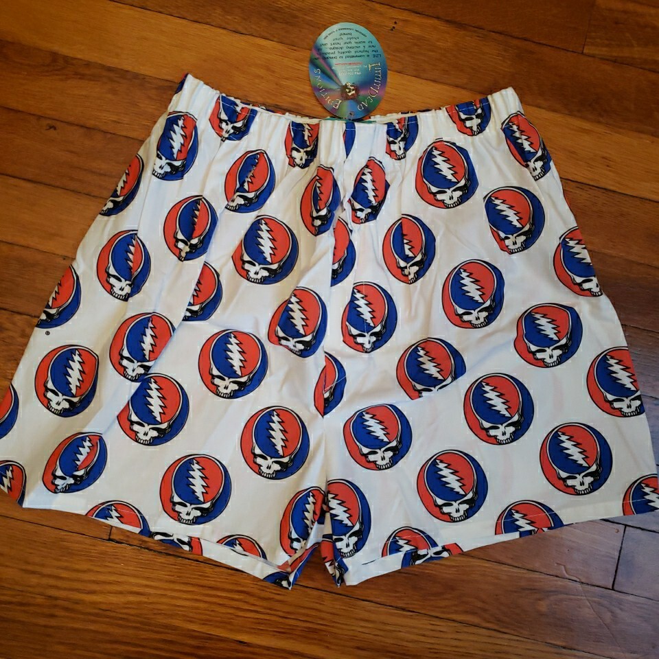 Vintage 1996 Grateful Dead Boxer Shorts M NOS Steal Your Face ~12