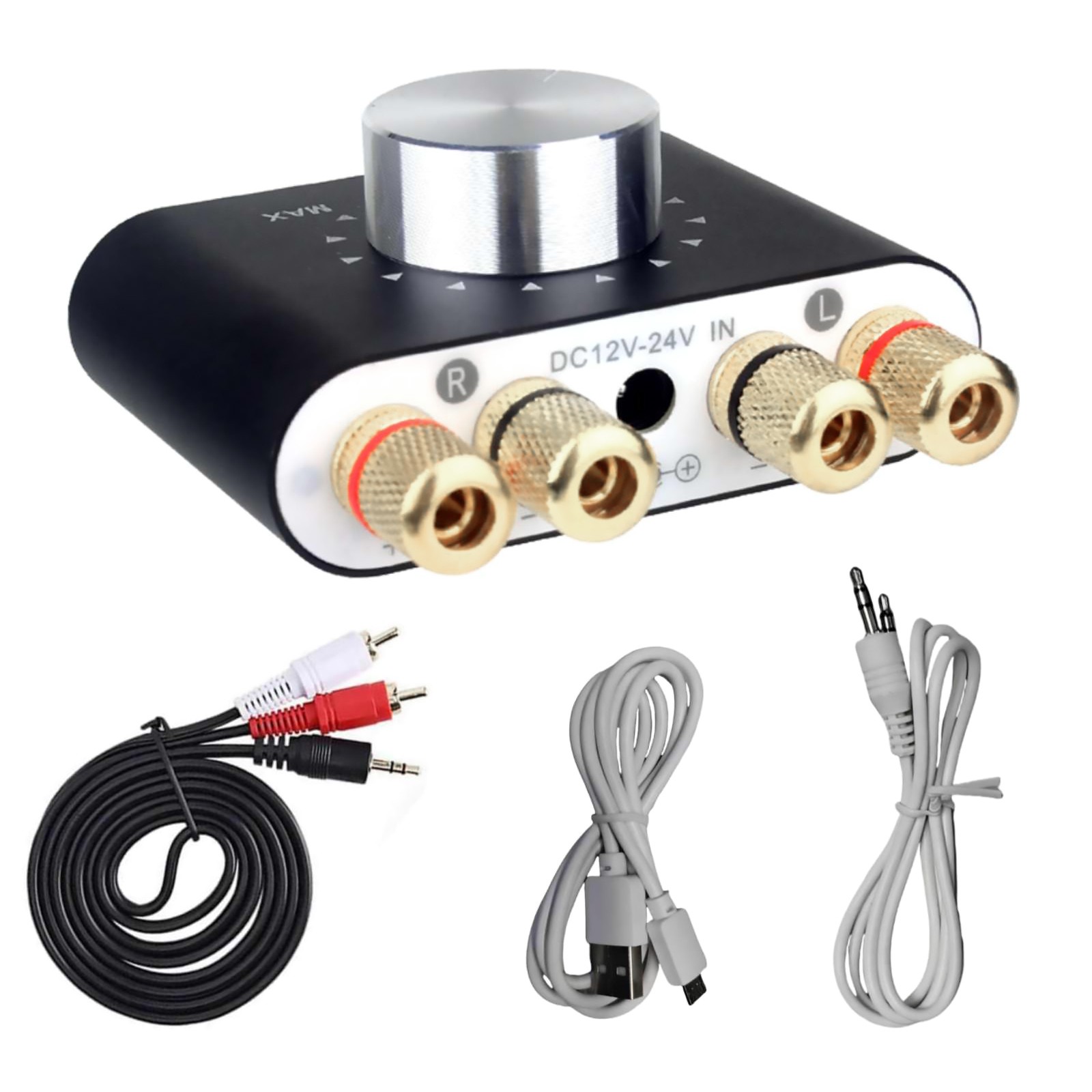 5.0 Digital Power Amplifier HiFi Stereo Audio 50W+50W Car Home Mini Bluetooth