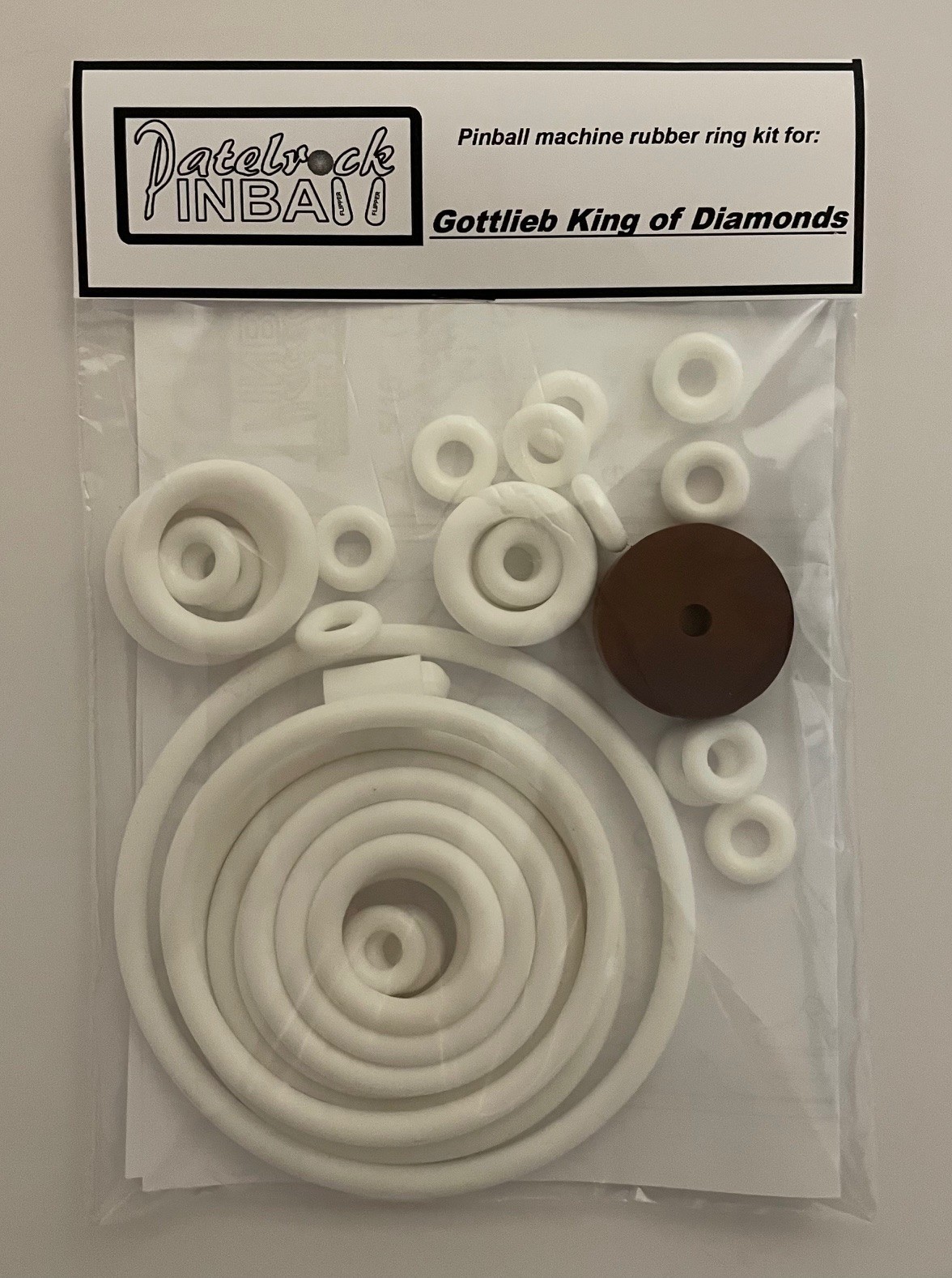 1967 Gottlieb King of Diamonds Pinball Machine Rubber Ring Kit