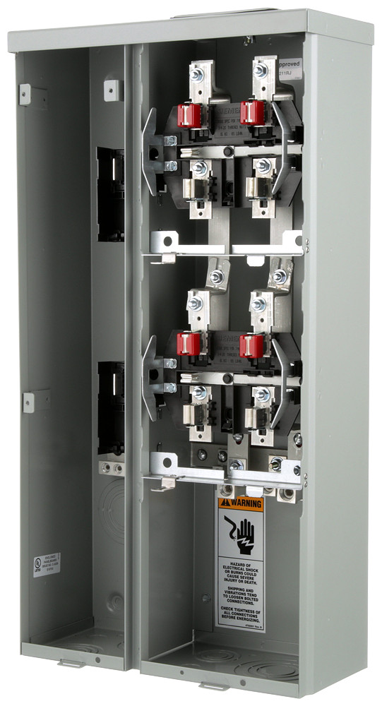 Siemens 2-Gang 200A 125A/PER  RINGLESS  NO BYPASS UNI-PAK WP2211RJ Meter Socket