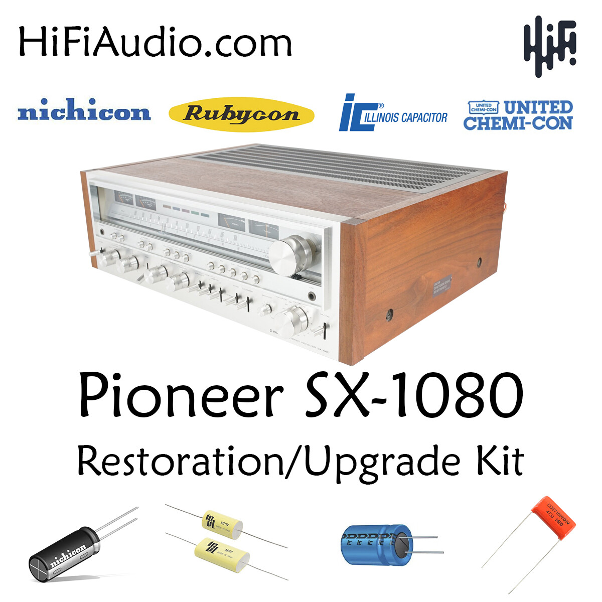 Pioneer SX-1080 FULL rebuild restoration recap service kit fix repair capacitor