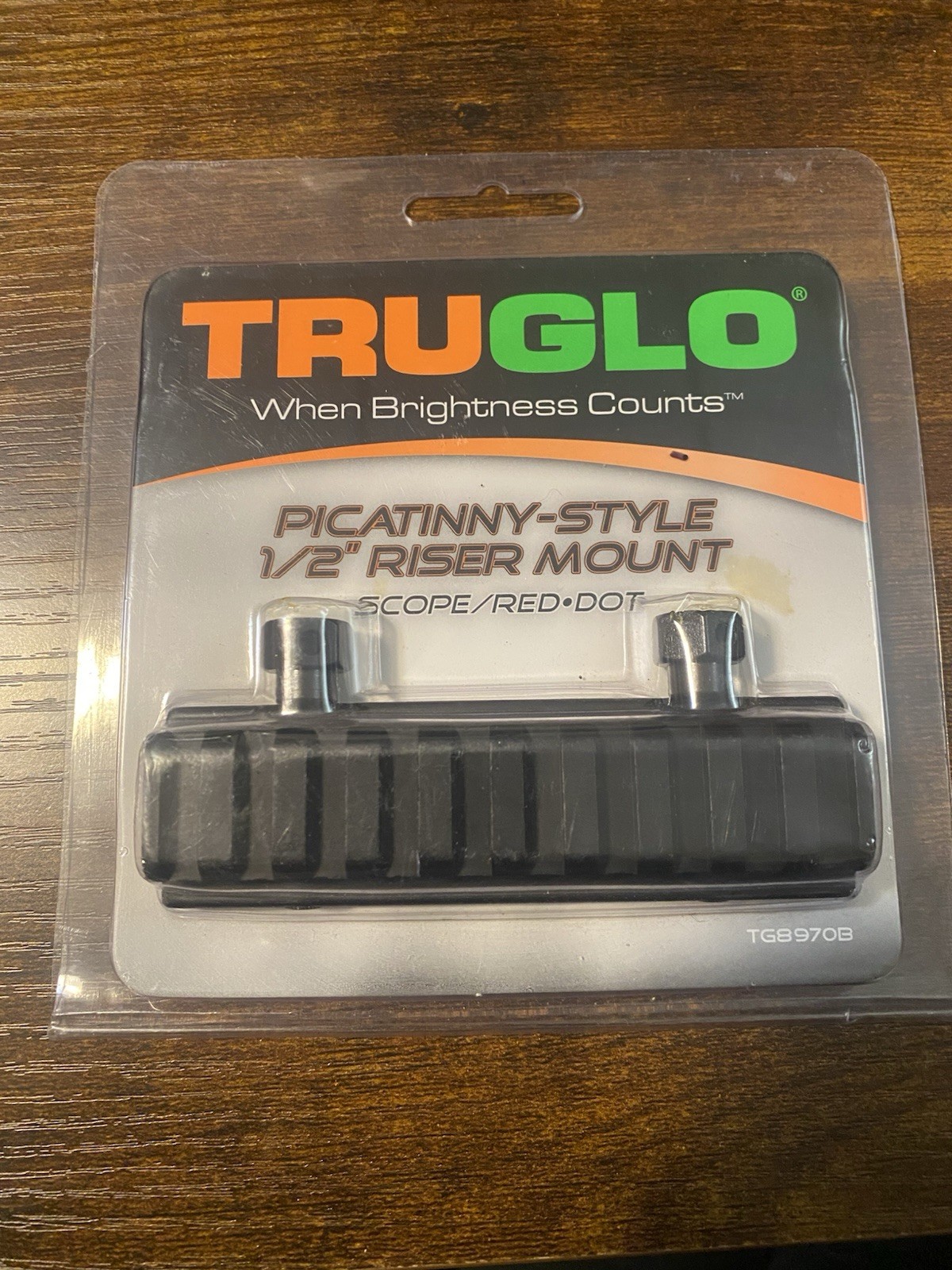 TRUGLO Picatinny Riser Mount  1" 1 Piece Adapter TG8970B