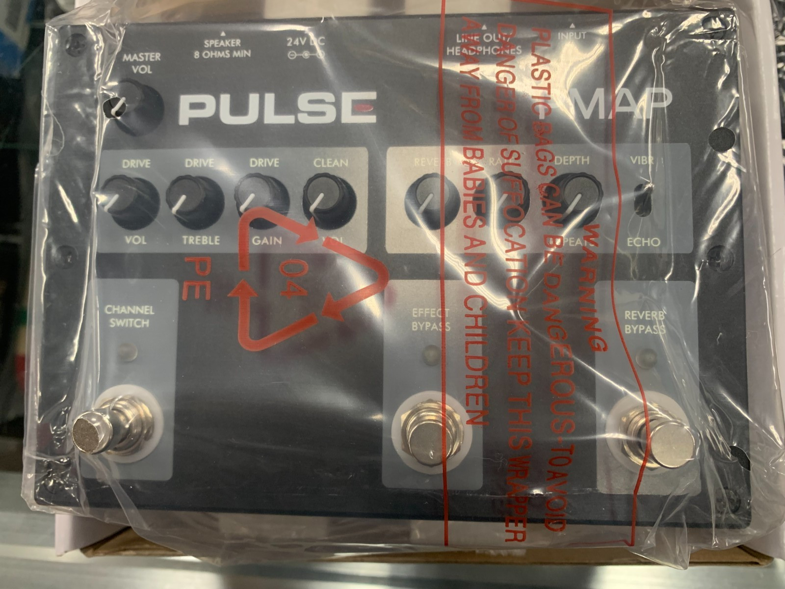 Pulse PMAP 25 watt Guitar Amplifier Pedal w/Effects. New in Box.