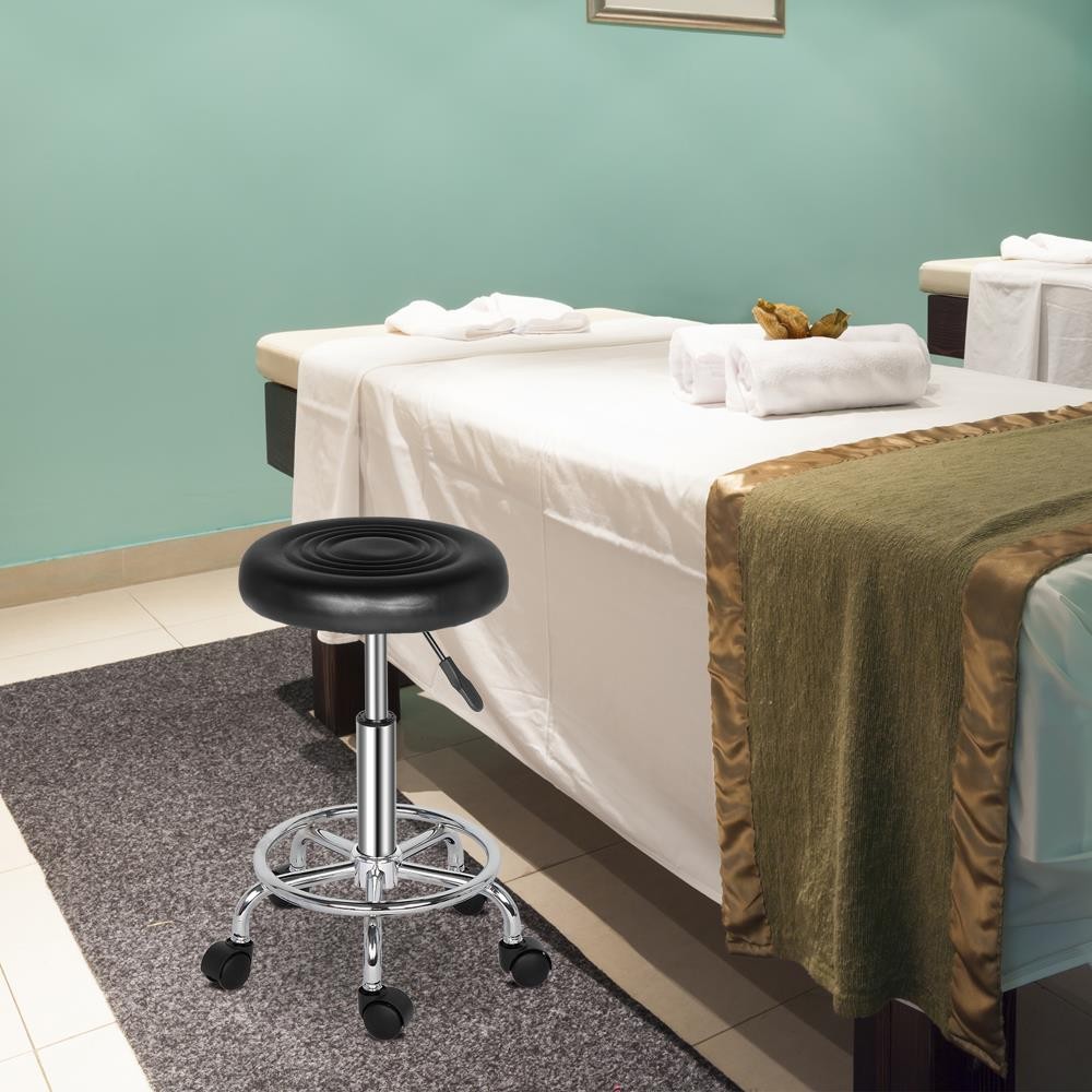 Swivel Salon Stool Chair Adjustable Hydraulic Rolling Stool for Beauty Barber