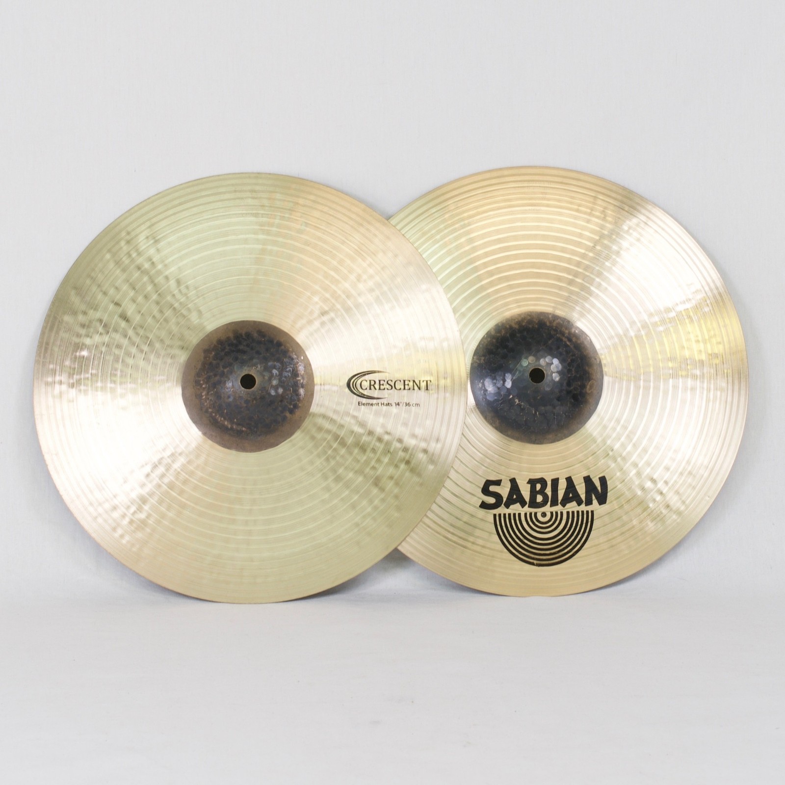 Sabian Crescent 14" Element Hi-Hat Cymbals (Pair)