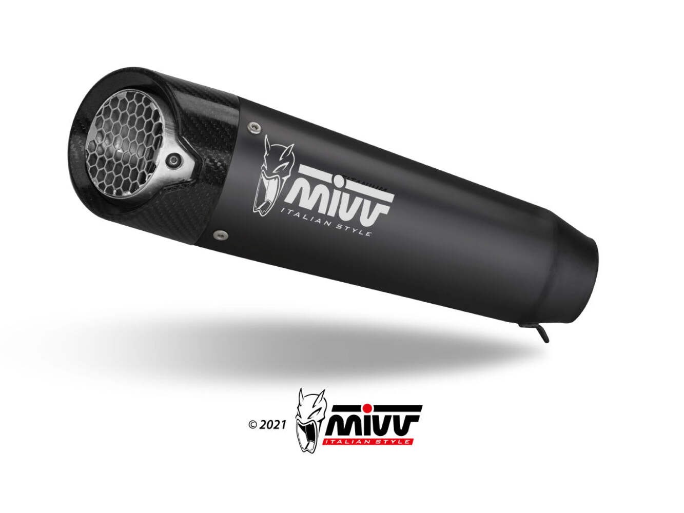 MUFFLER EXHAUST BLACK STEEL MIVV X-M5 DUCATI MONSTER 937/MONSTER 937 + 2021-24