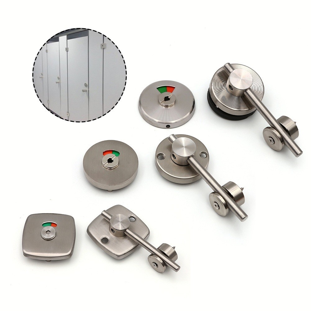 Commercial Restroom Indicator Lock Stainless Steel Secure for Cavity Doors