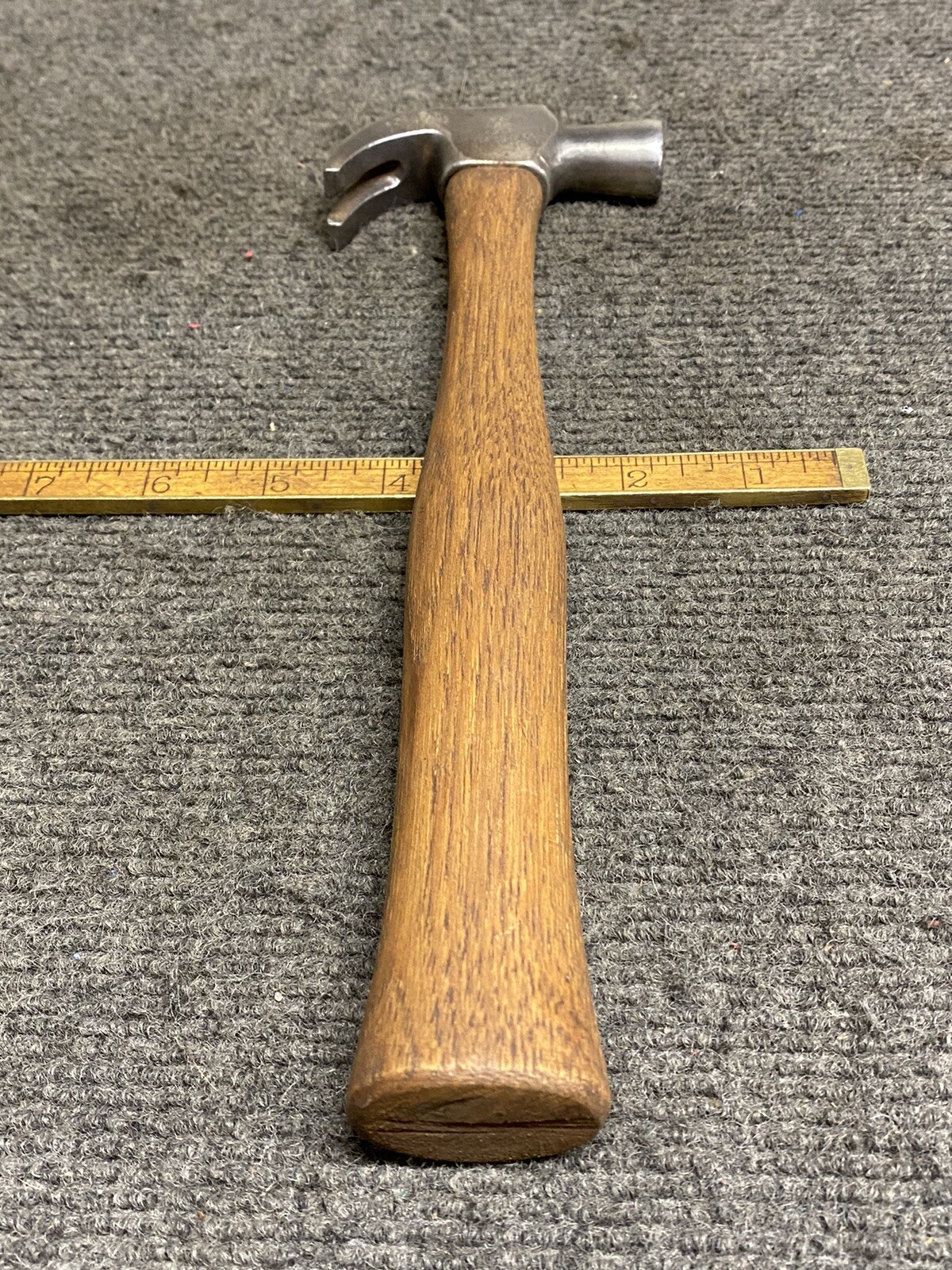 Vintage 7 Oz English Pattern Curved Claw Hammer Unbranded