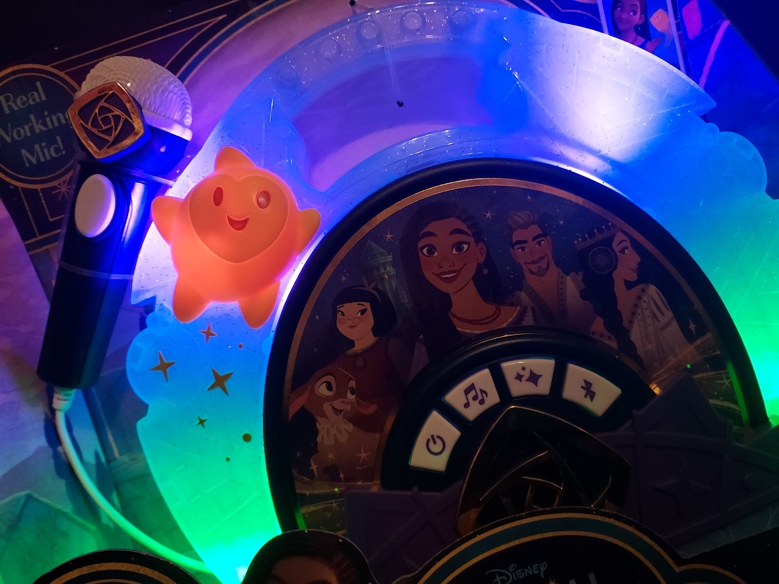 Disney WISH Asha Sing-Along Boombox Bluetooth Real Working Mic✅️ ✨️Wish♻️