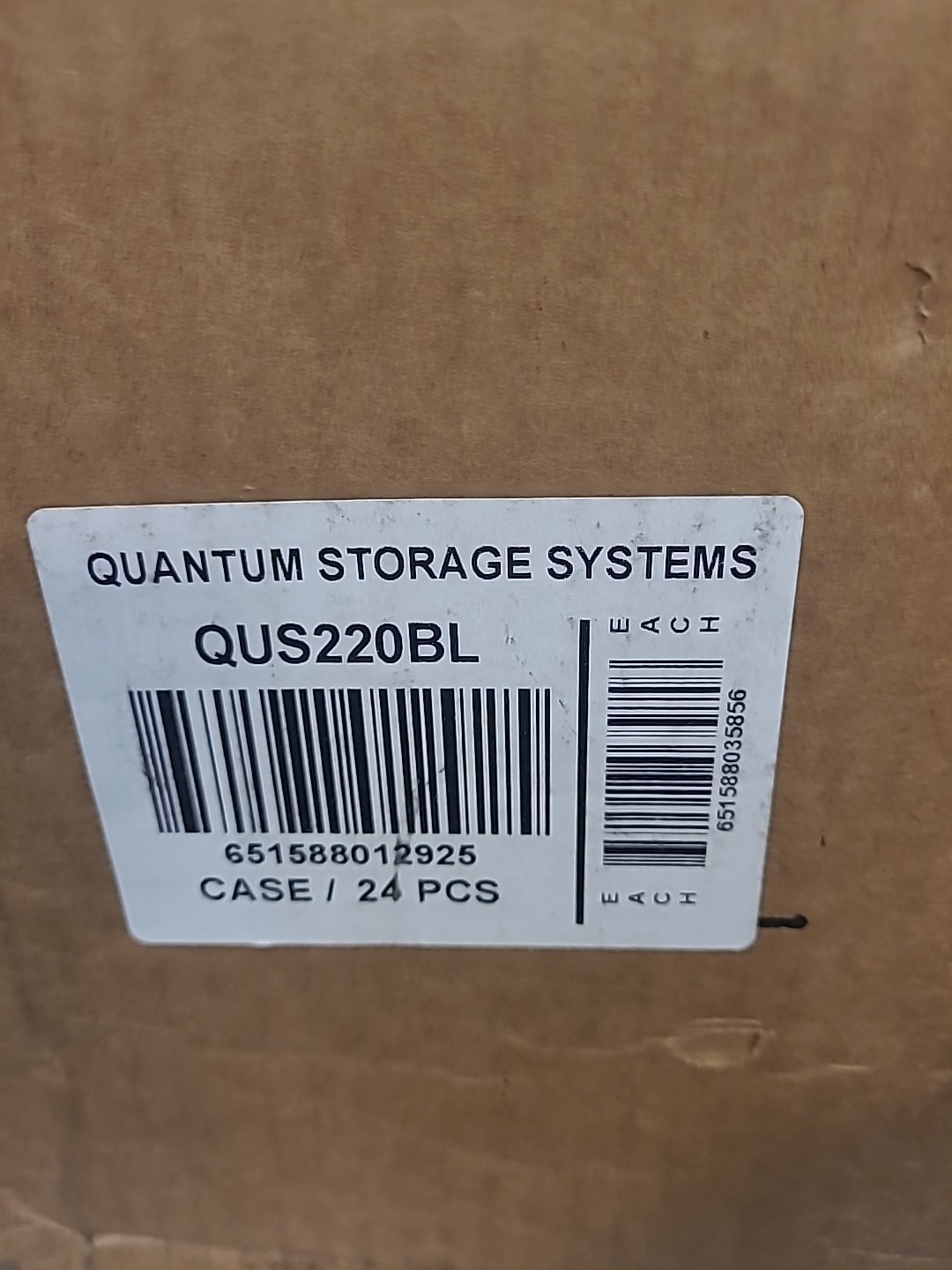 24 Pack Quantum Storage QUS220Blue Ultra Stack & Hang Bins, 4-1/8" x 7-3/8" x 3"