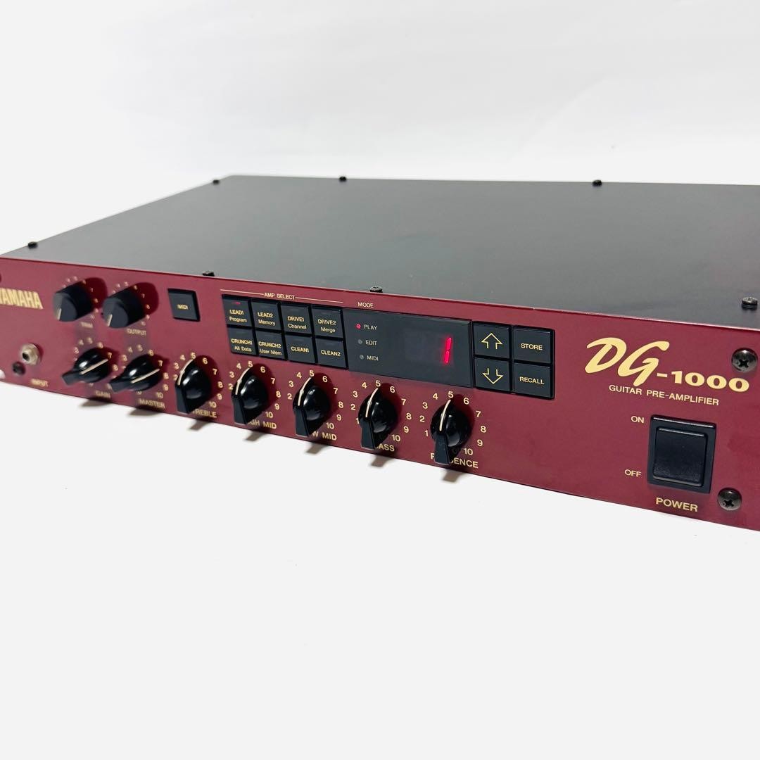 YAMAHA DG-1000 Guitar Preamp Modeling Processor Tested Working w/ Manual