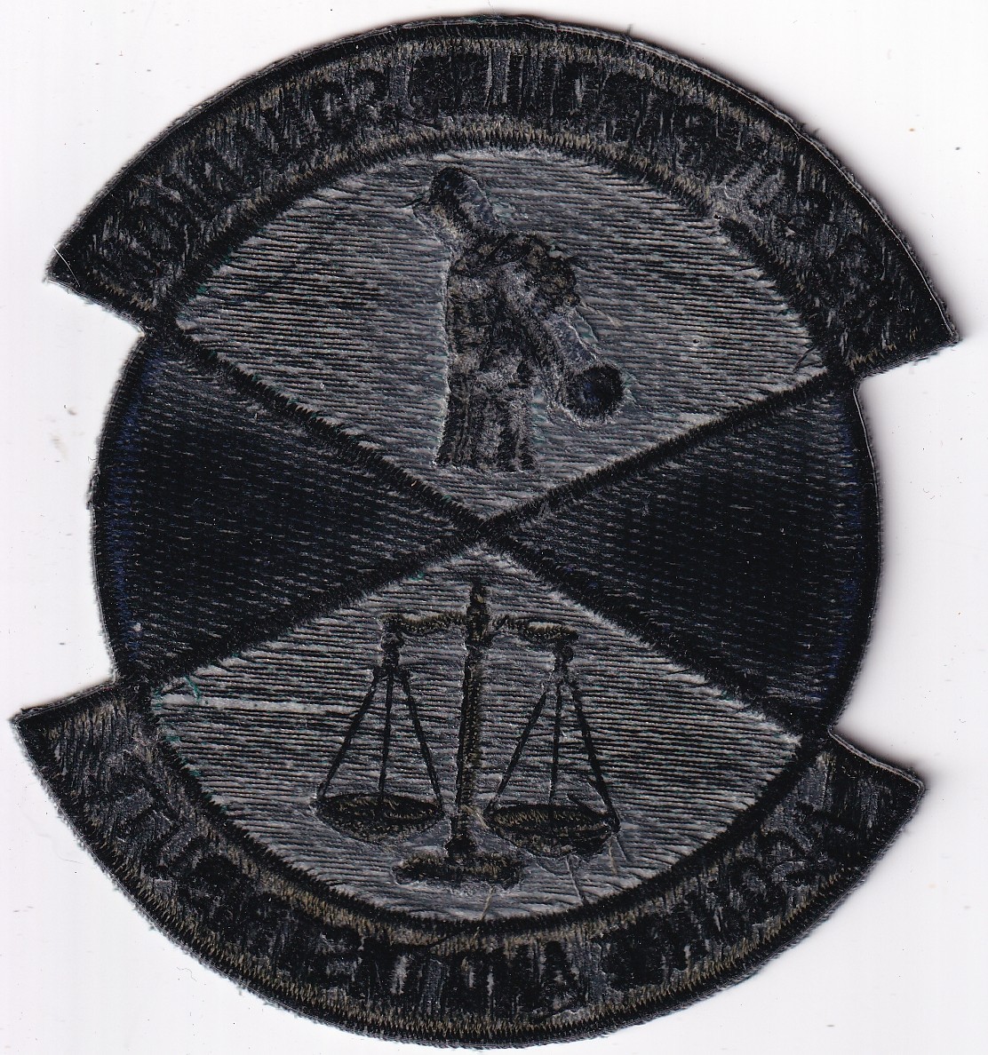 21st Comptroller Squadron US Air Force patch USAF muted