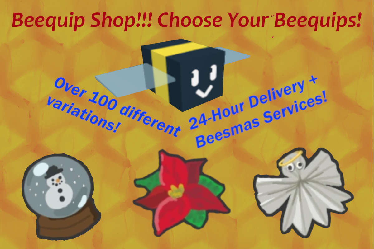 BEESMAS!!! Beequip Shop - Roblox Bee Swarm Simulator (BSS). All Beequips!!!