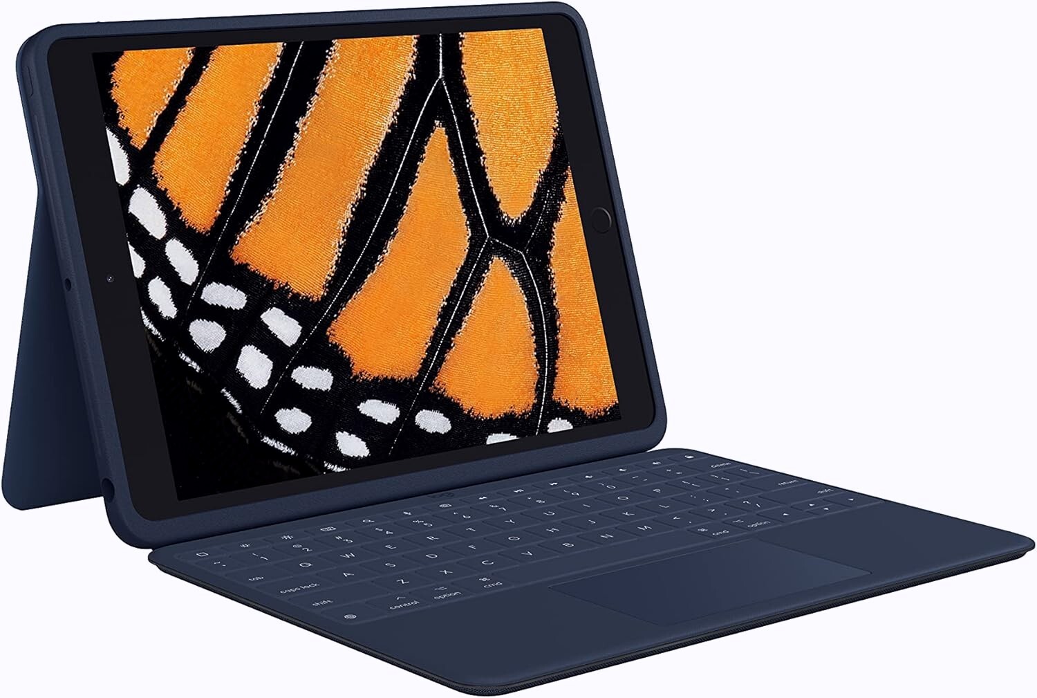 Logitech  Rugged Combo iPad Case For iPad 7th 8th 9th GEN  with Keyboard,  Blue