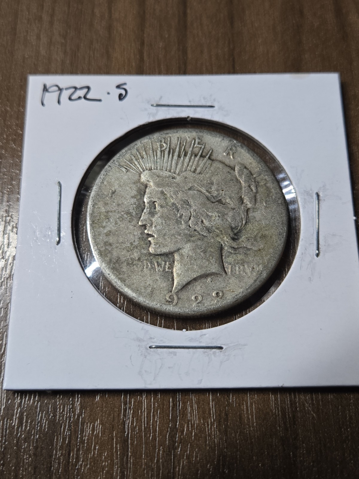 1922-S Silver Peace Dollar