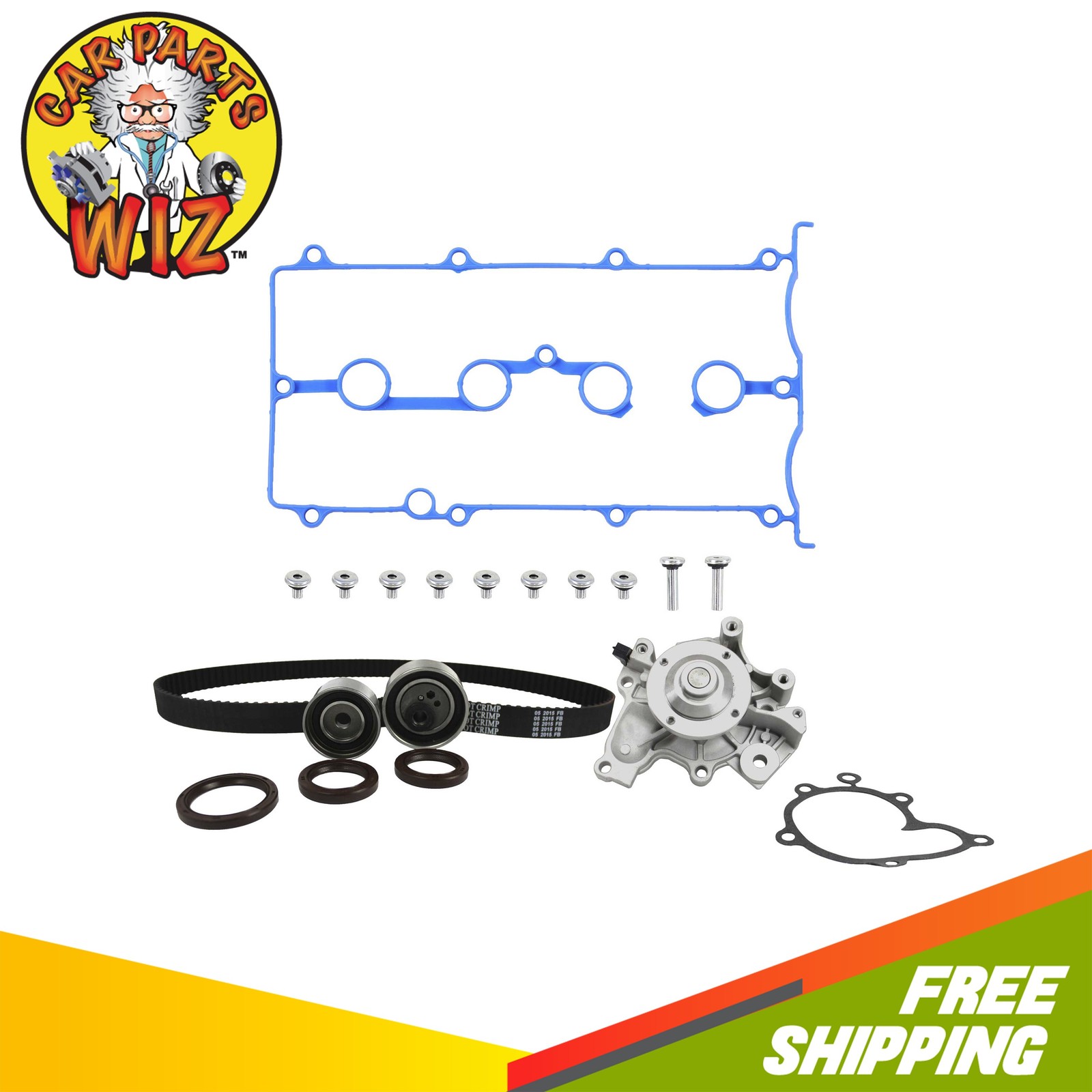 Engine Timing Belt Kit Water Pump Valve Cover Fits 98-03 Mazda Protege 2.0L