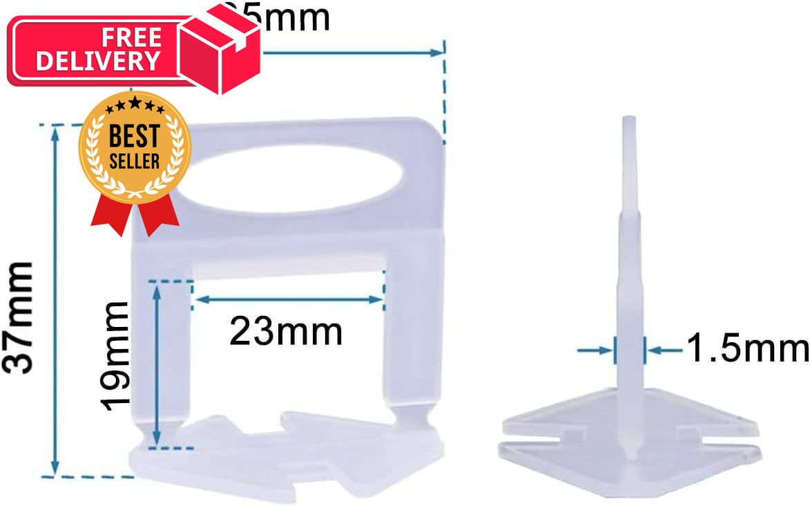 Tile Leveling System Clips 1/16" 2000 tile clips, 2000-tile