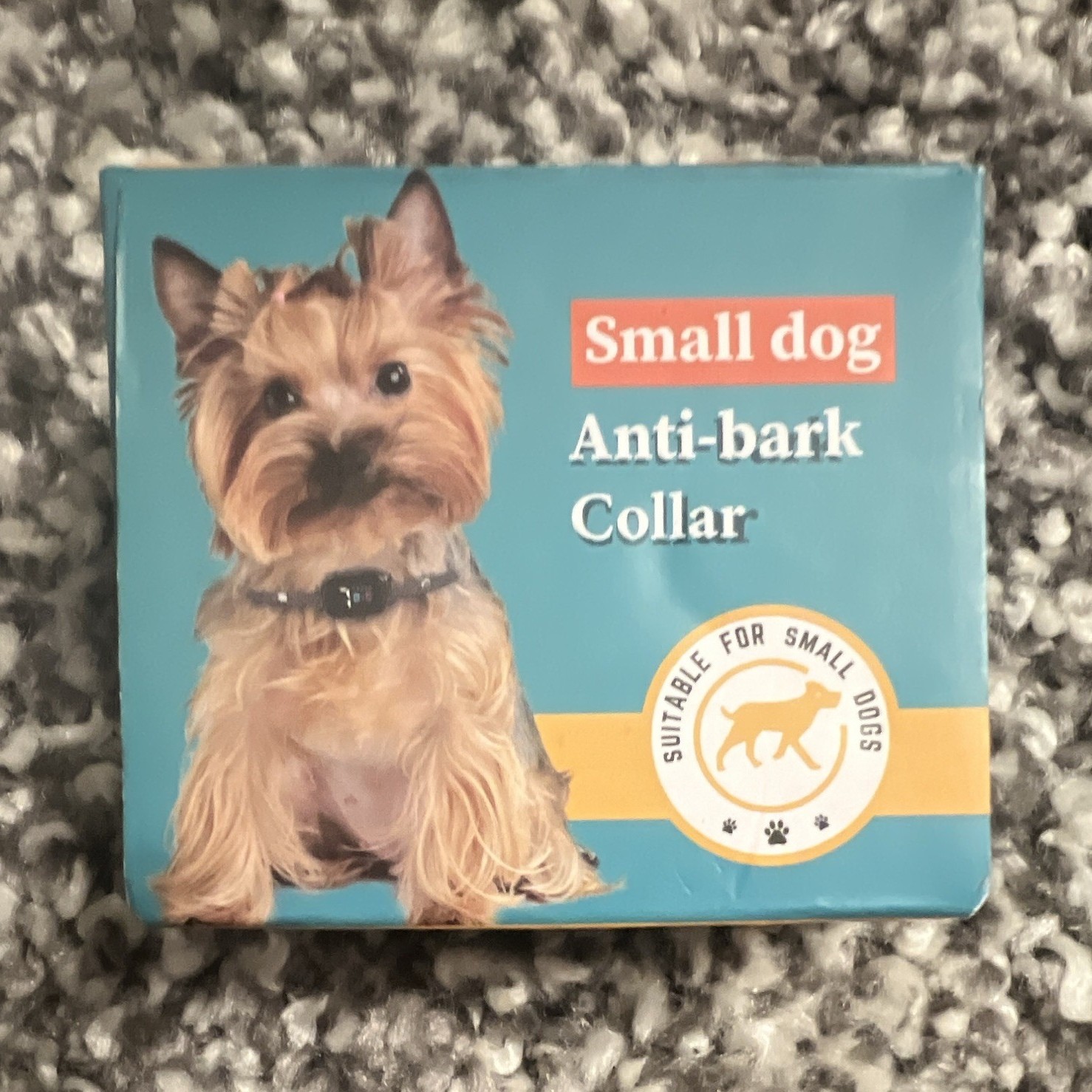 Small Dog Anti-Bark Collar Vibration Control Rechargeable Waterproof Adjustable